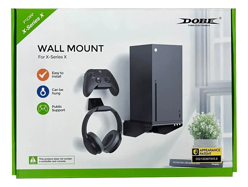 SOPORTE DE PARED PARA XBOX SERIES XSX, AURICULARES Y CONTROL - 1