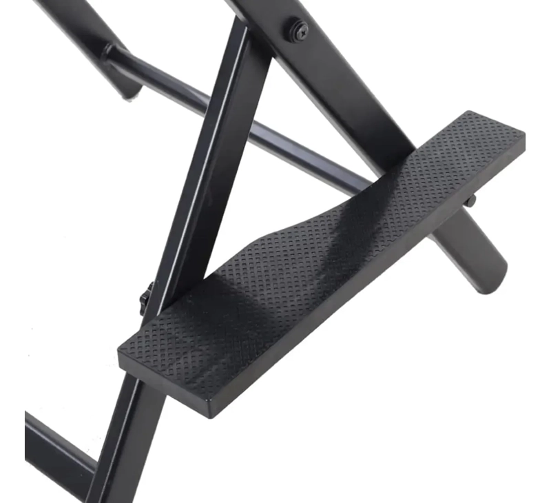 SILLA MAQUILLAJE BARBERIA PLEGABLE RESISTENTE PROFESIONAL NEGRO FIJO CUADRADA - 4