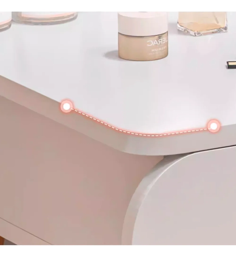TOCADOR VERTICAL COMPACTO CON ESPEJO LED OCULTO THEK - 2