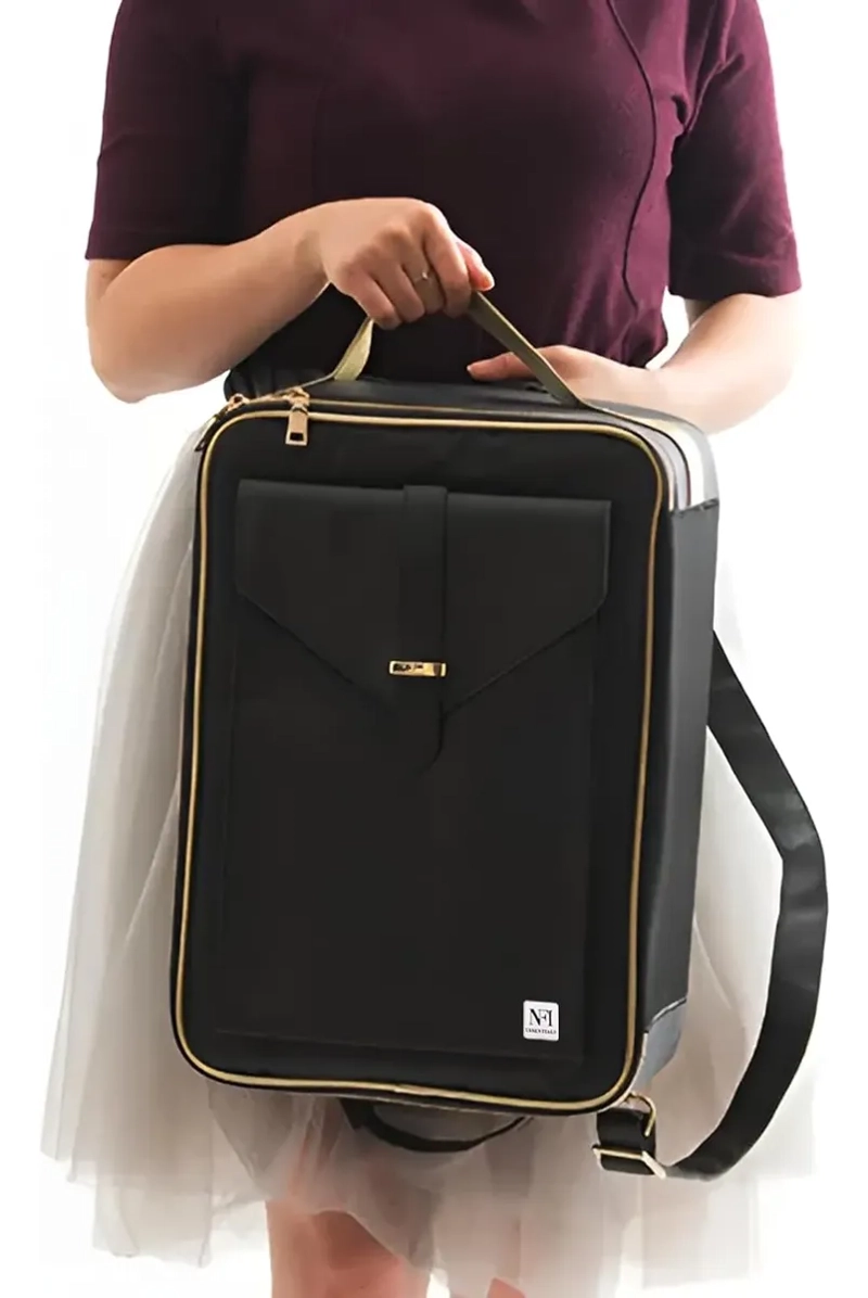BOLSO MAQUILLAJE GRANDE ORGANIZADOR COSME TICO CON DIVISIONES - 6