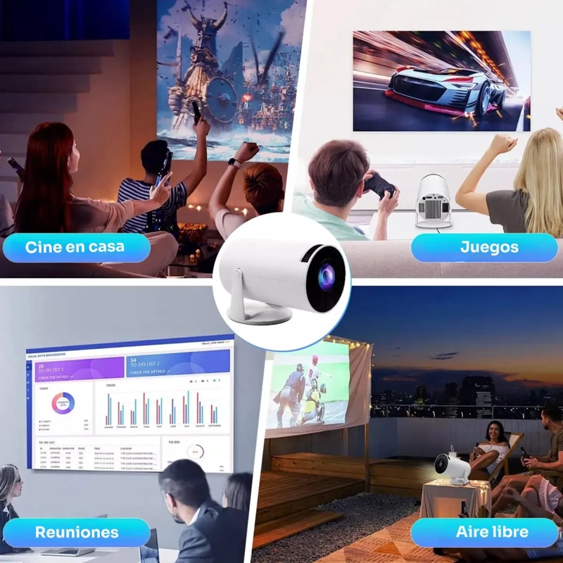 PROYECTOR PORTATIL LED 4K HD ANDROID 11 WIFI 6 BLUETOOTH 5.0 - 3