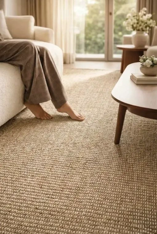 ALFOMBRA DE YUTE PARA LIVING RESISTENTE A MASCOTAS 3 X 2 - 1
