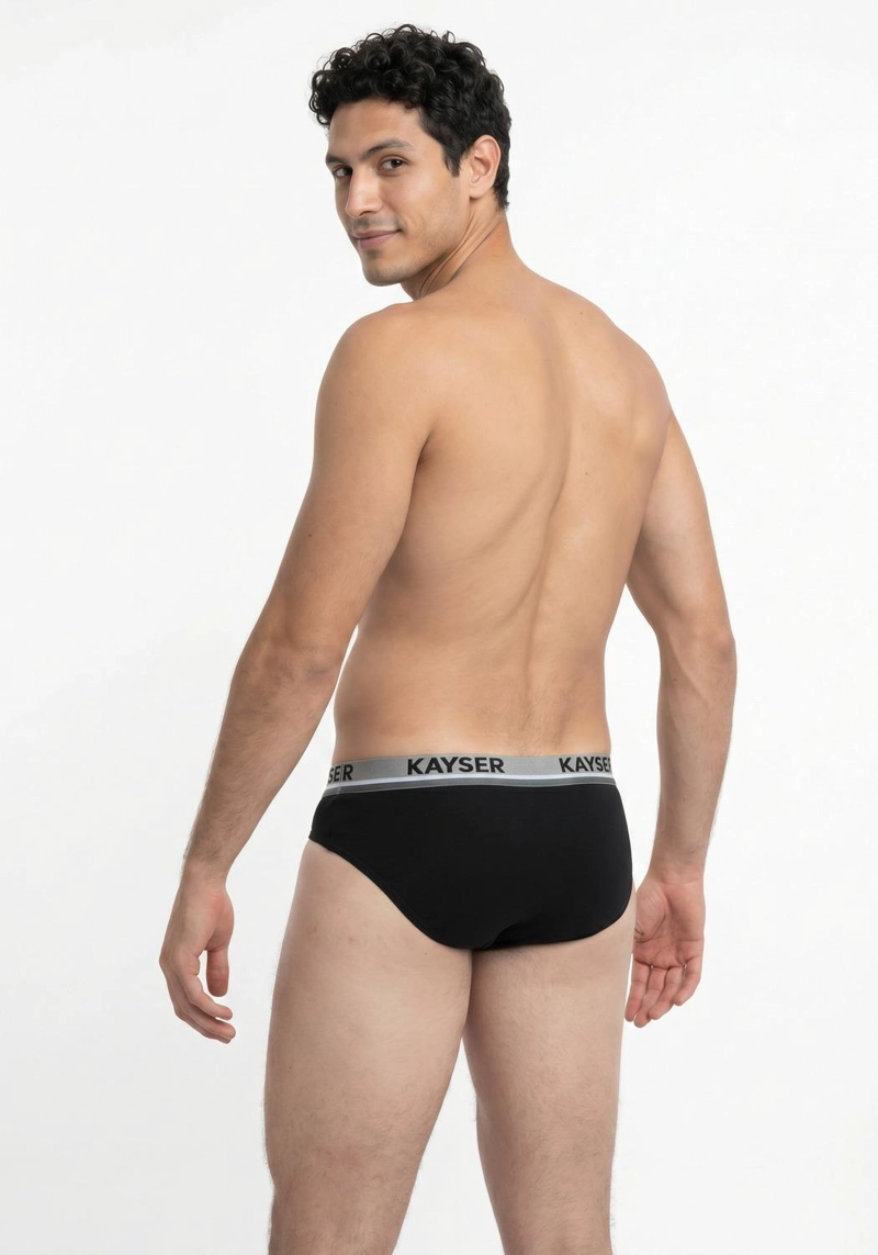 PACK 2XSLIP ALGODÓN HOMBRE KAYSER NEGRO P291.11-NEG - 4