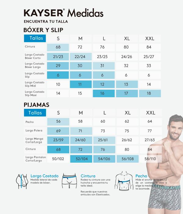 PACK 5X SLIP ALGODÓN HOMBRE KAYSER MULTICOLOR P59001-SUR MAXI - 4