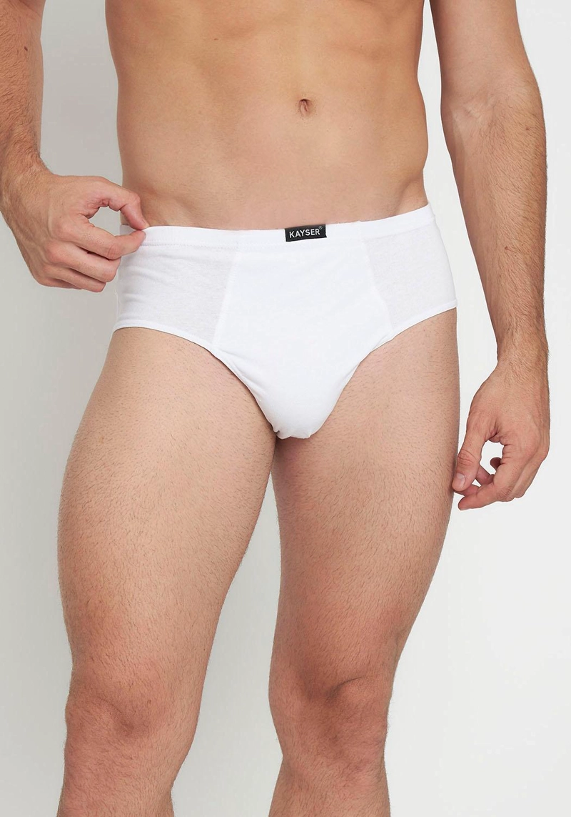 PACK 5X SLIP ALGODÓN HOMBRE KAYSER BLANCO MAXI P59001-BLA - 2