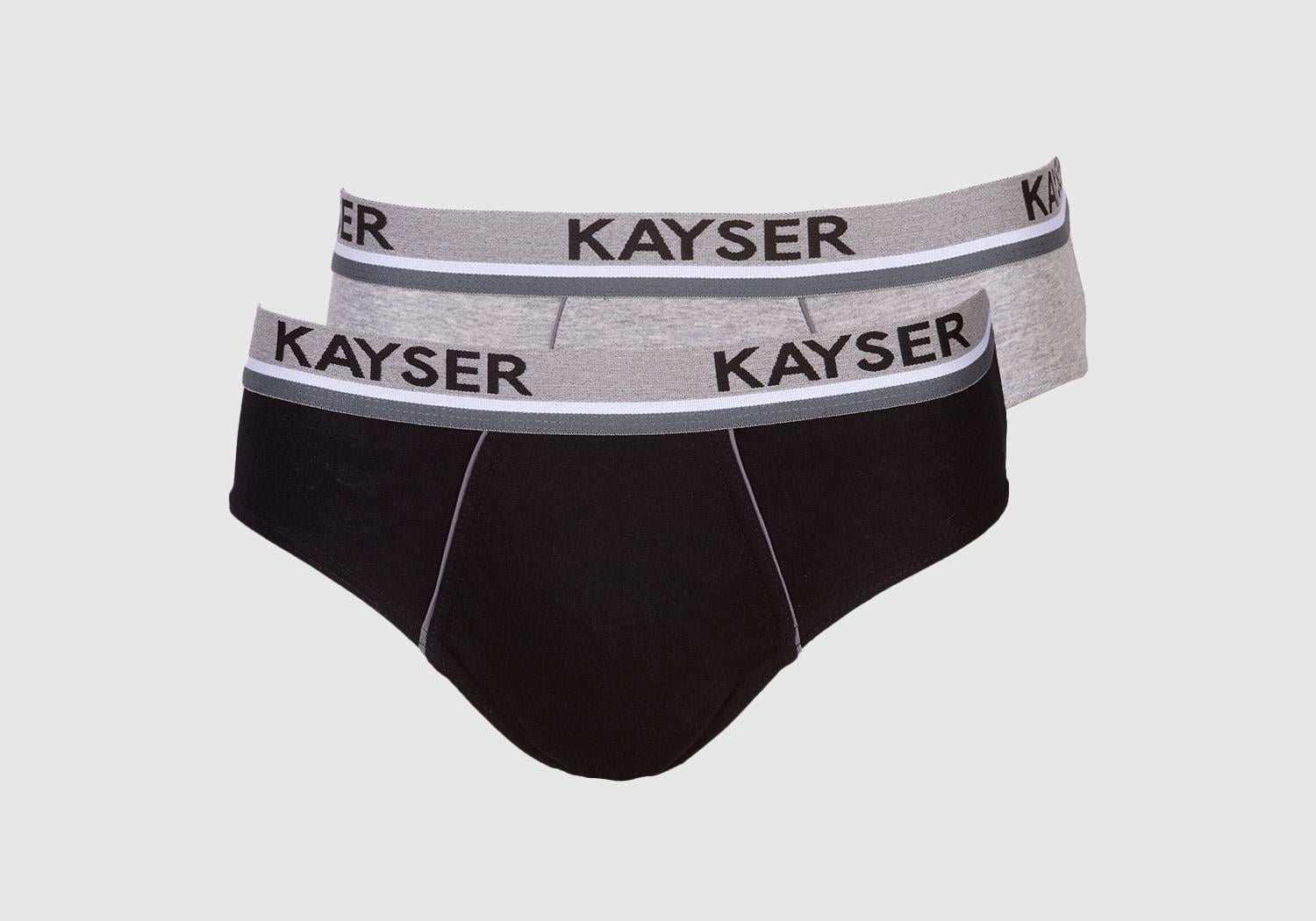 PACK 2X SLIP ALGODÓN HOMBRE KAYSER GRIS P291.11-GRI - 1