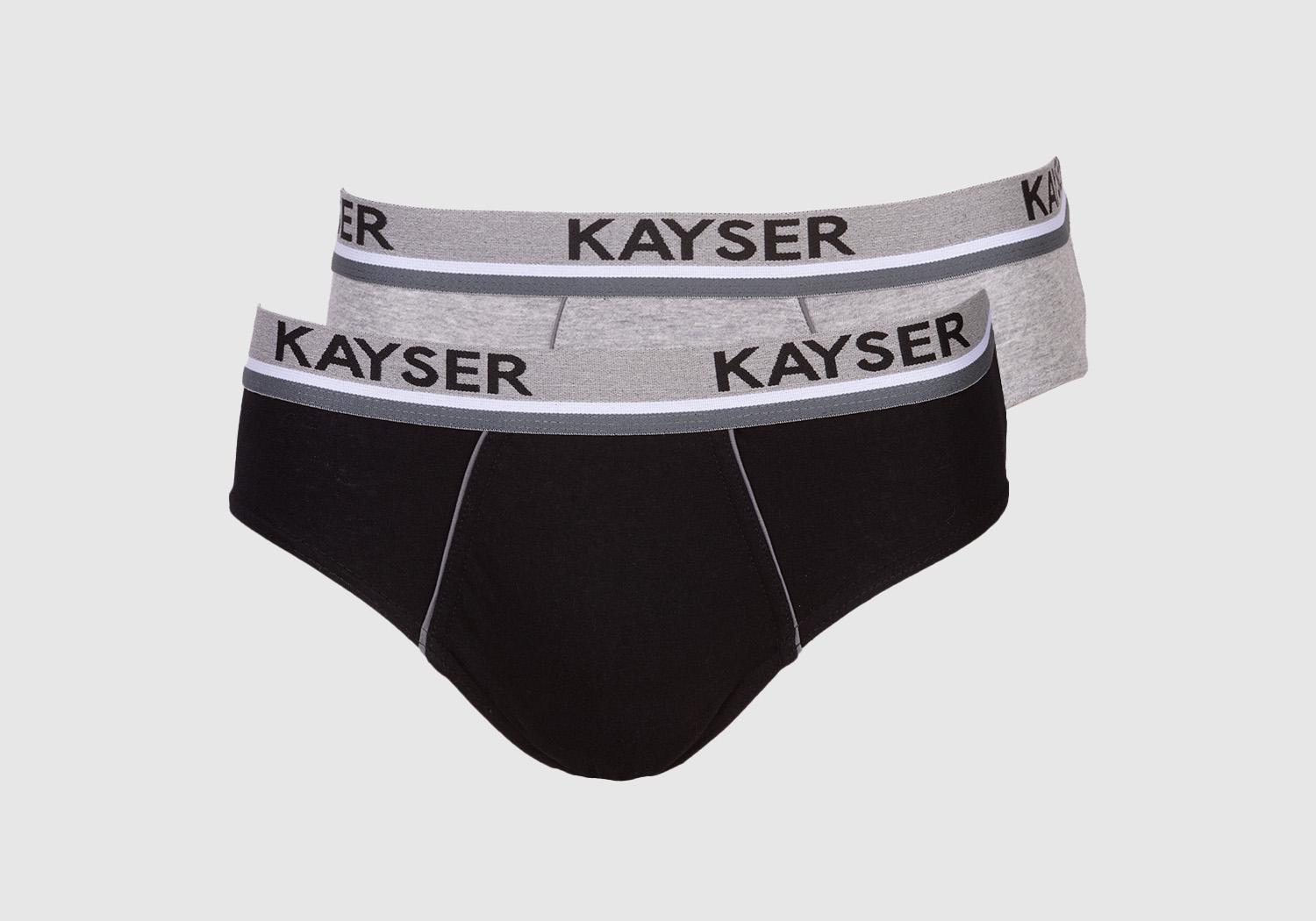 PACK 2X SLIP ALGODÓN HOMBRE KAYSER GRIS P291.11-GRI - 1