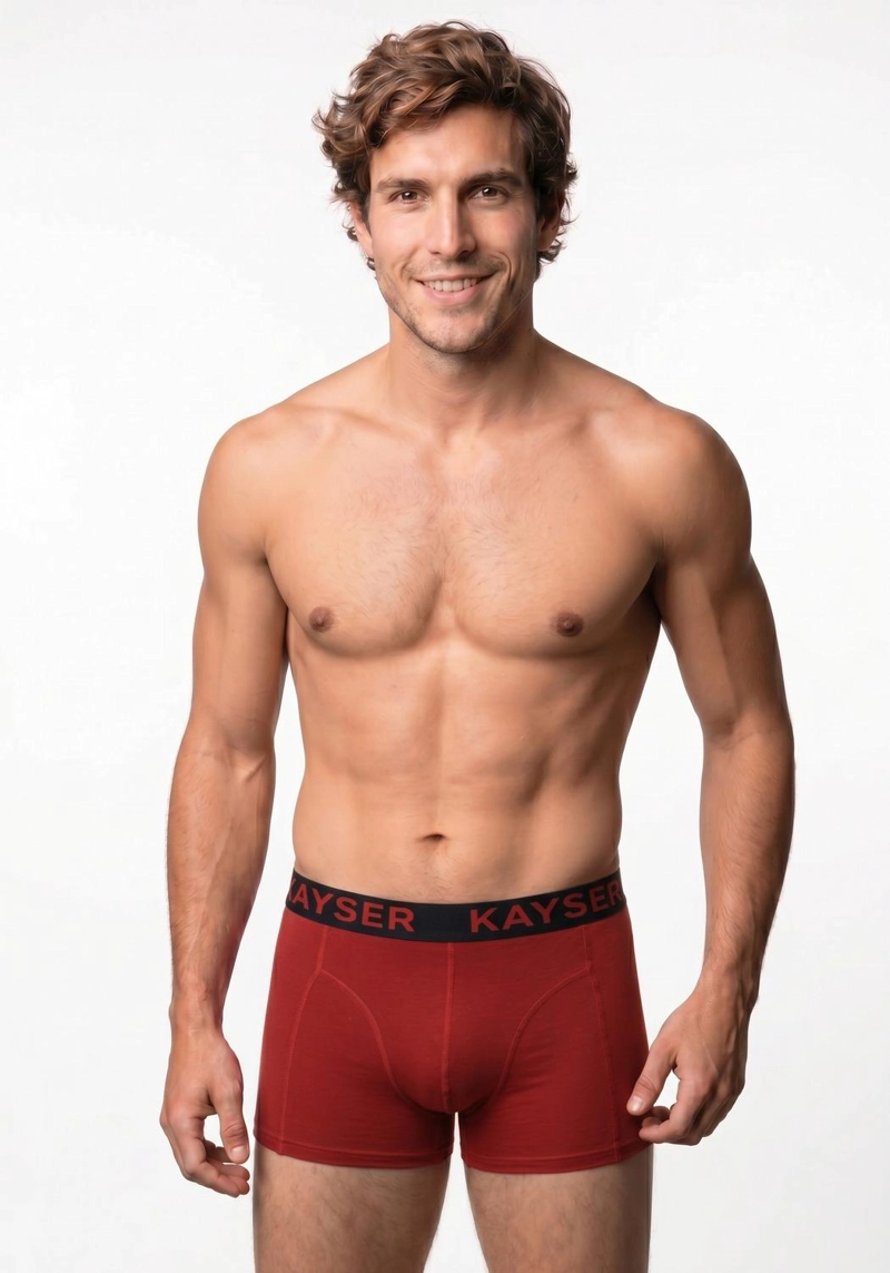 PACK 3X BOXER BAMBÚ HOMBRE KAYSER ROJO P393.34-ROJ - 2