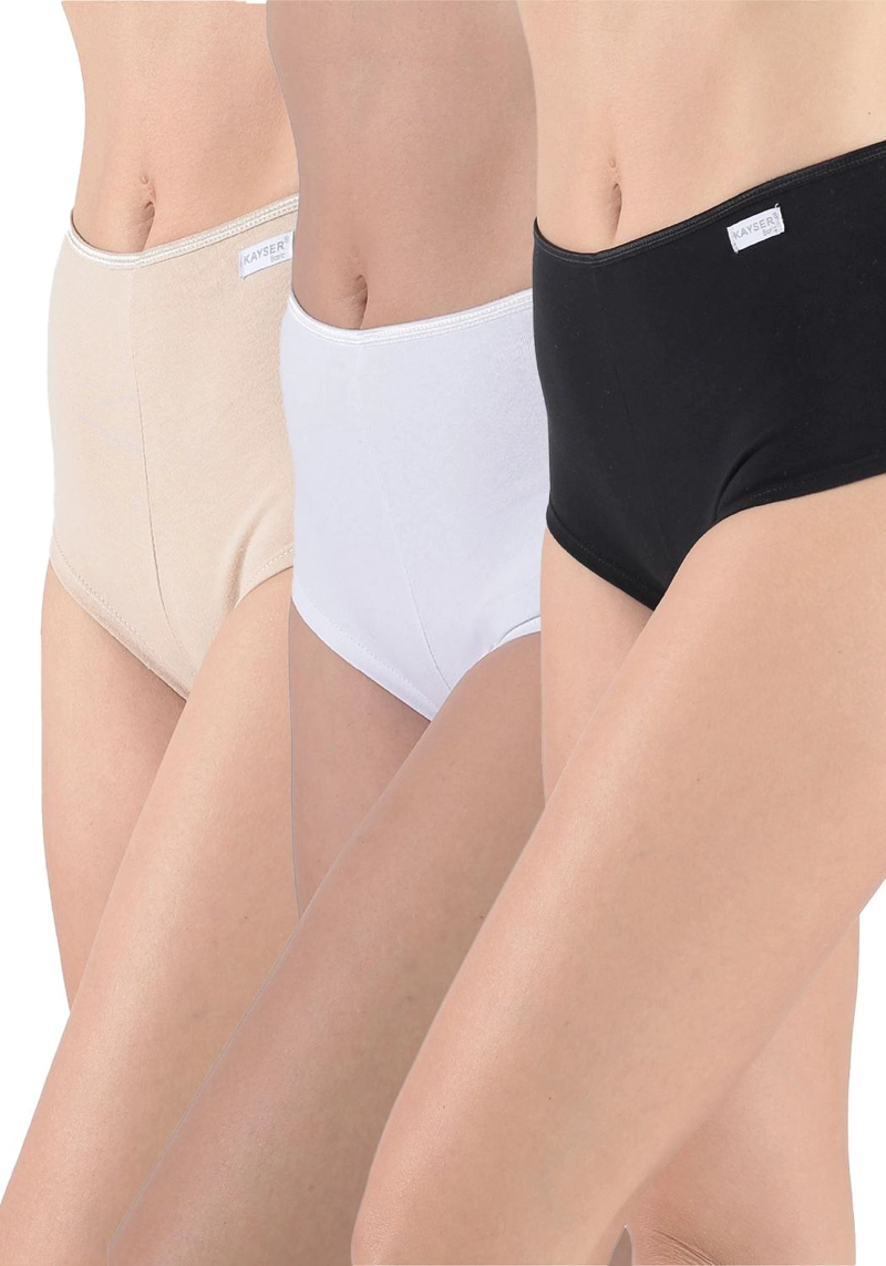 PACK X3 PANTALETAS MUJER KAYSER P314.185-NEG ALGODÓN - 1