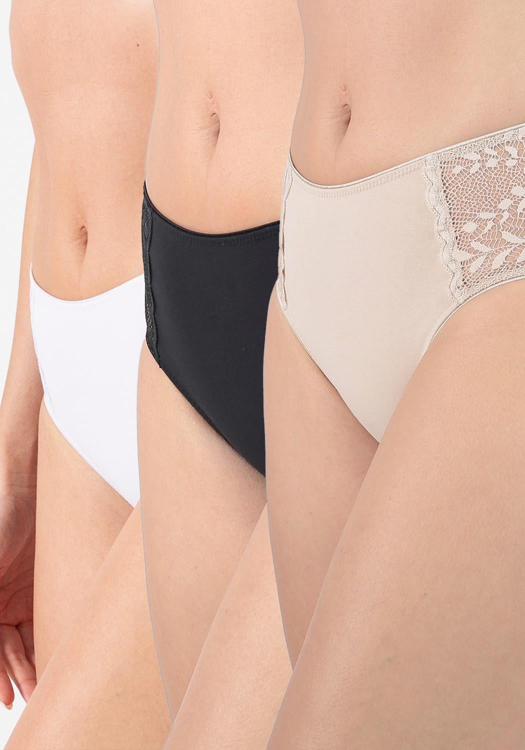 PACK 3X PANTALETA ALGODON P314186-BLA KAYSER - 1
