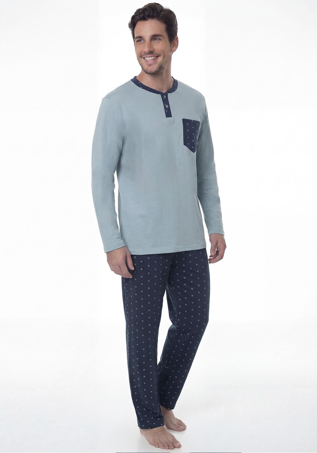 PIJAMA DE HOMBRE ALGODON 67.01819 KAYSER - 1
