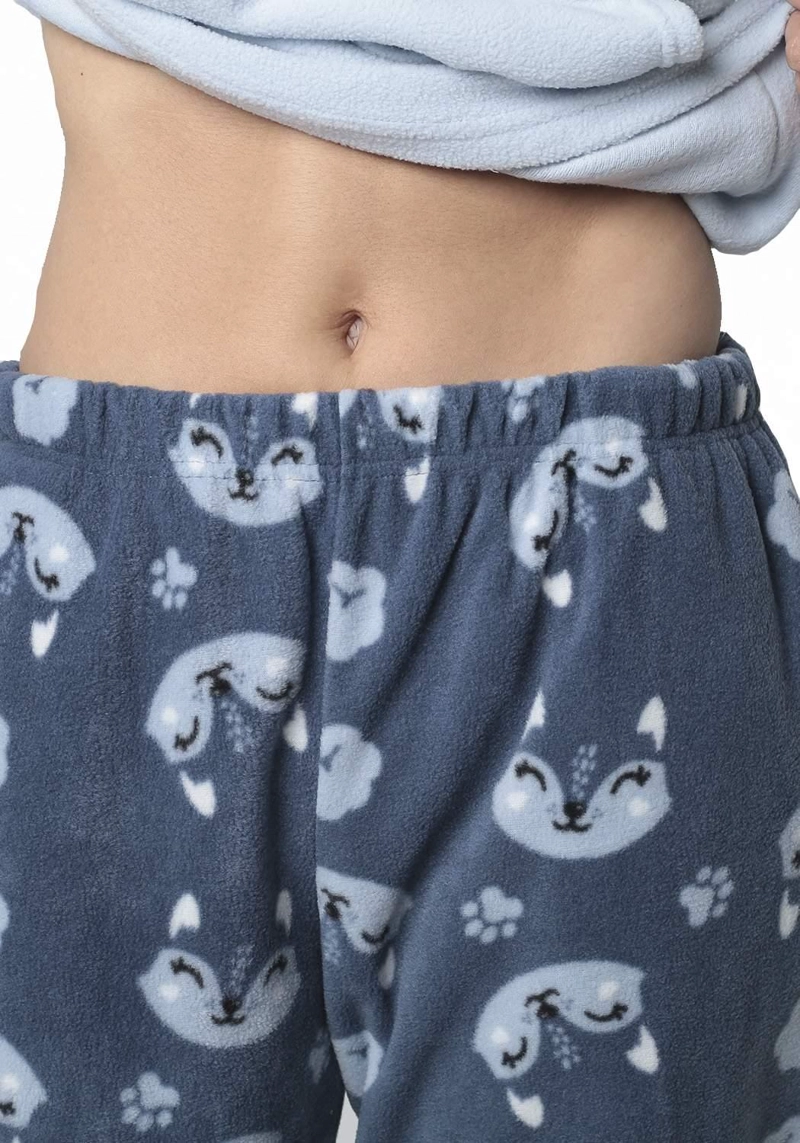 PIJAMA DE MUJER POLAR 60.1612M-AZU - 4