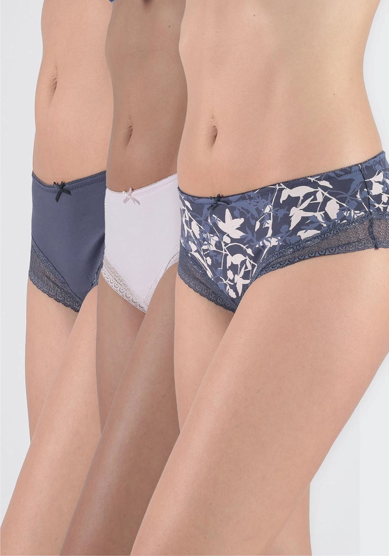 PACK 3X PANTALETA ALGODON P314.0024-AZM3 KAYSER - 1