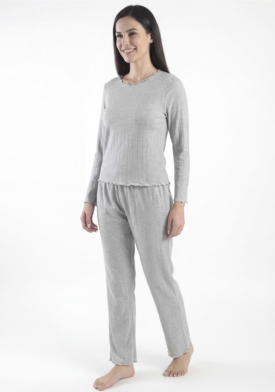 PIJAMA DE MUJER VISCOSA 60.1608M-GRI - 1