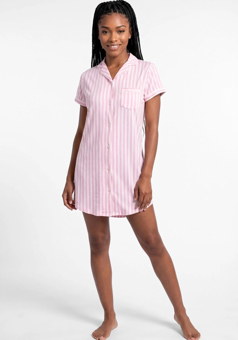 CAMISOLA ALGODON CORTA ABOTONADA  KAYSER - 1