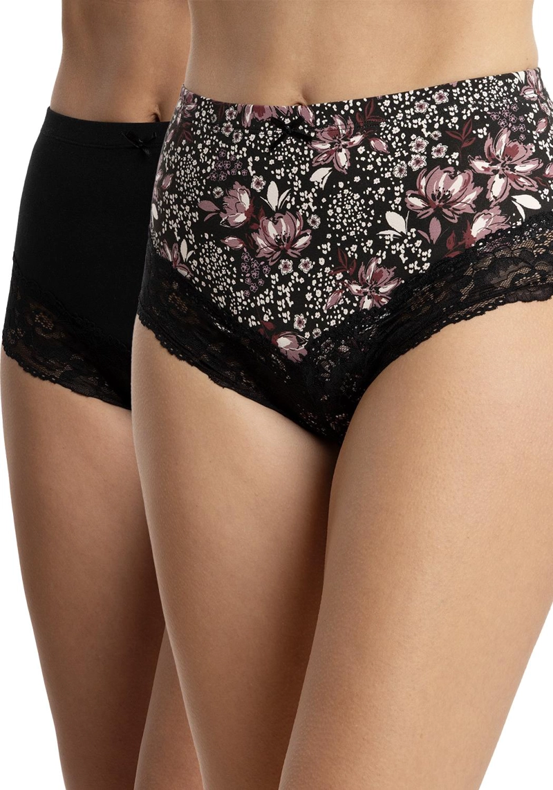 PACK 2 PANTALETAS TIRO ALTO ALGODON MUJER KAYSER - 1