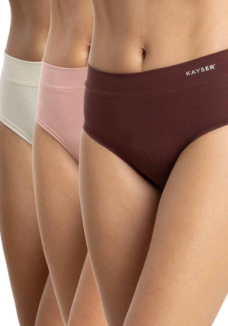 PACK  3 CALZONES HI-LEGGS  ALGODON MUJER KAYSER - 1