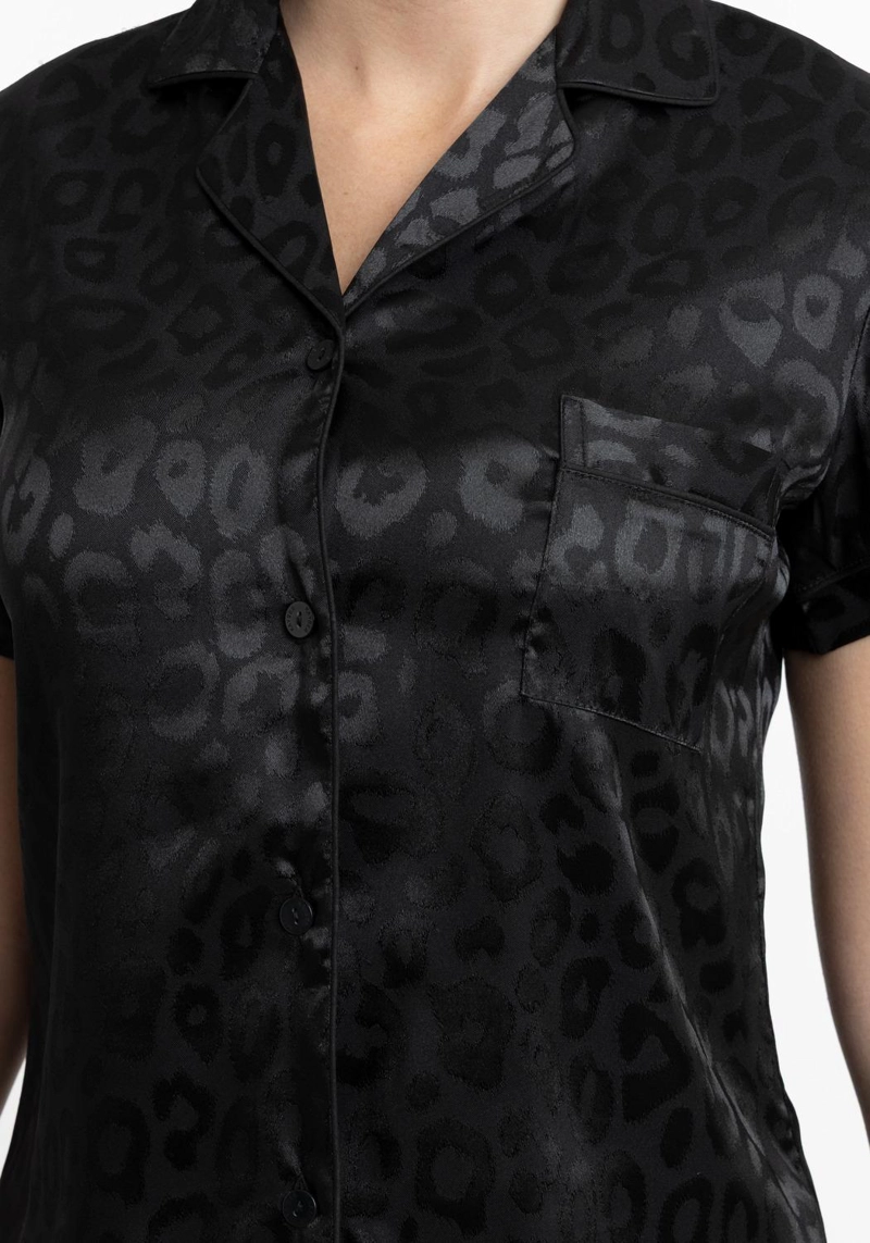 PIJAMA CORTO ABOTONADO SATIN MUJER KAYSER - 3