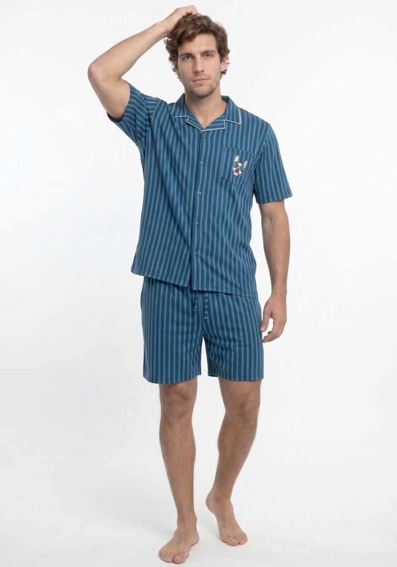 PIJAMA HOMBRE VERANO  2 PIEZAS  ALGODON KAYSER - 1