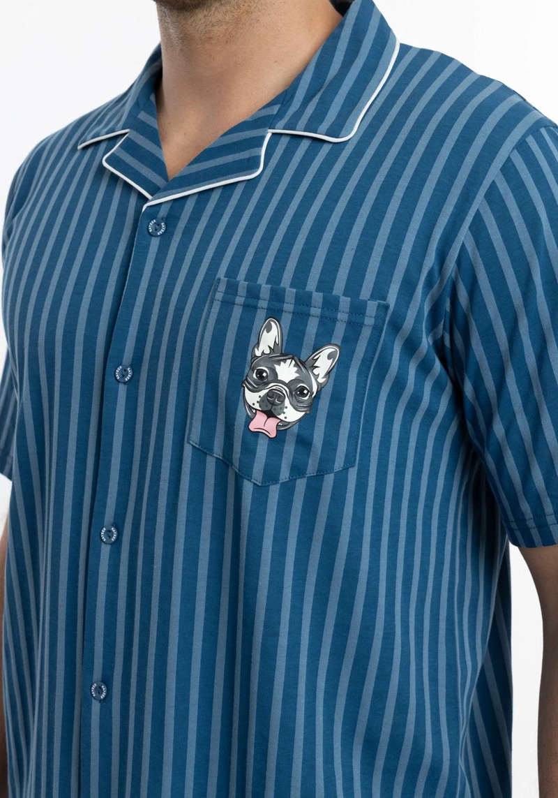 PIJAMA HOMBRE VERANO  2 PIEZAS  ALGODON KAYSER - 3