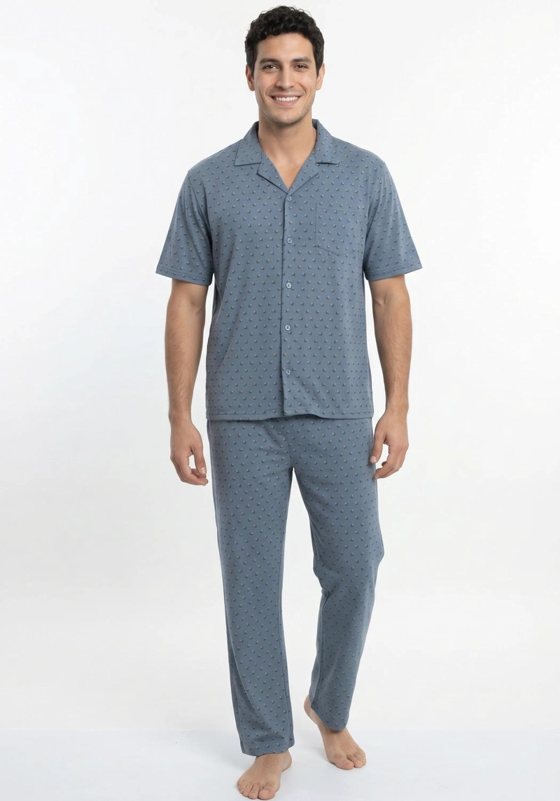 PIJAMA HOMBRE VERANO  2 PIEZAS  ALGODON KAYSER - 1