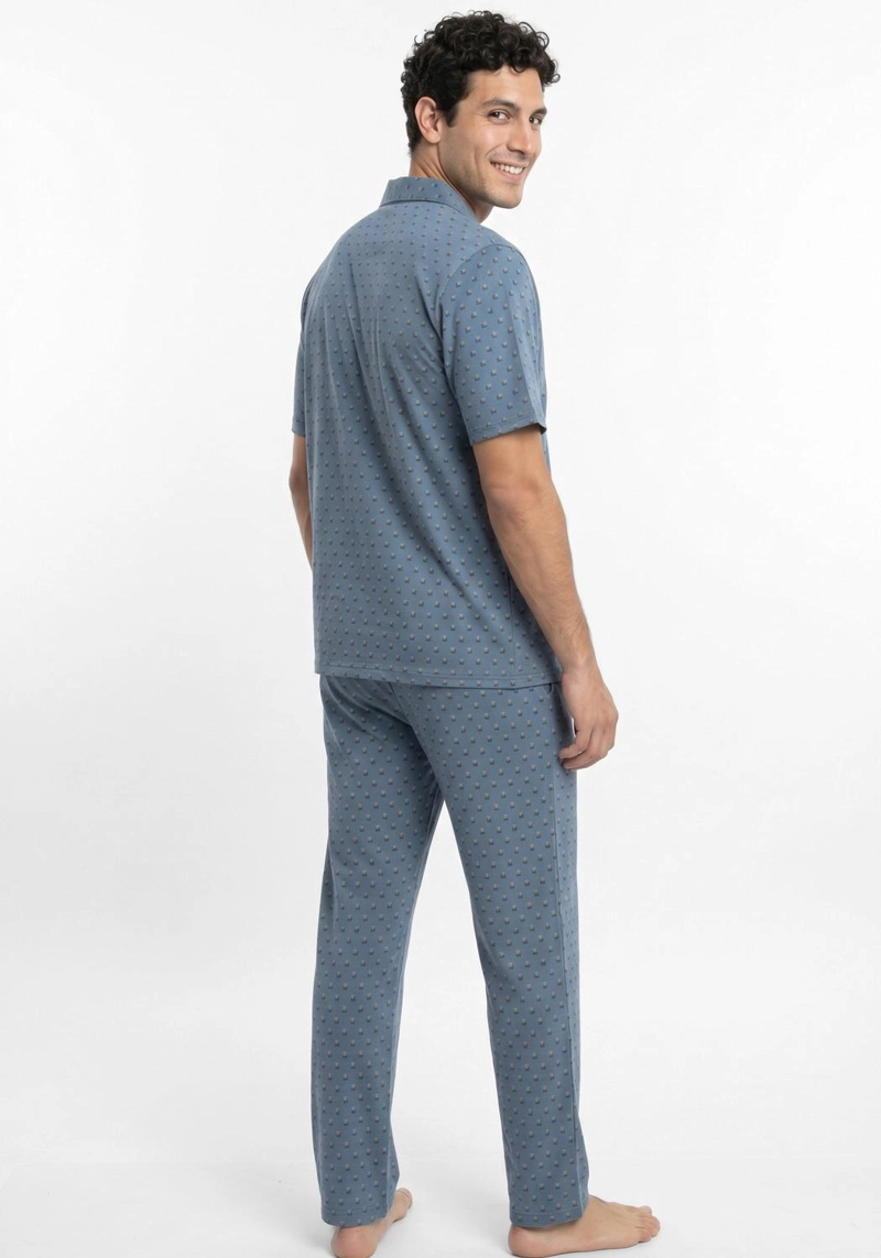 PIJAMA HOMBRE VERANO  2 PIEZAS  ALGODON KAYSER - 2