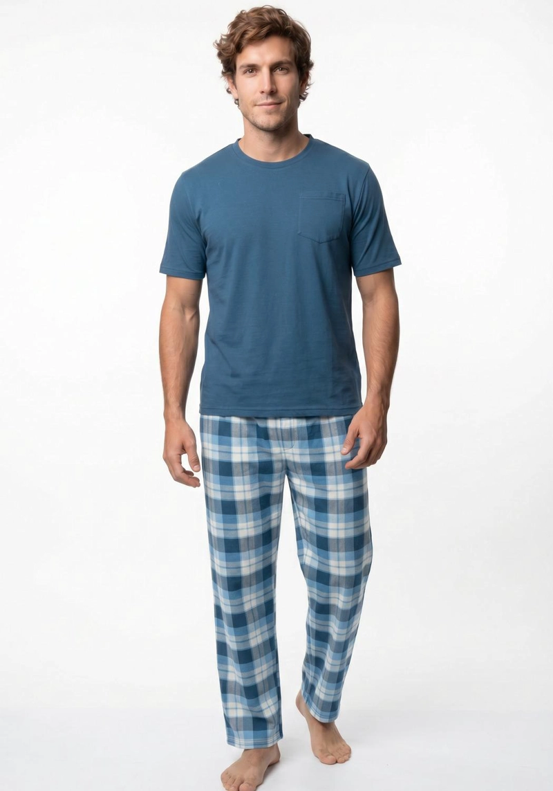 PIJAMA HOMBRE VERANO  2 PIEZAS  ALGODON KAYSER - 1