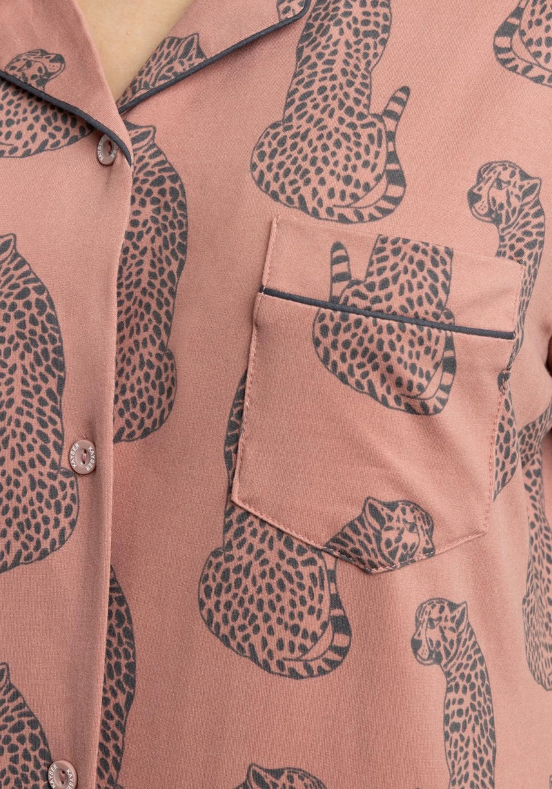 PIJAMA  CORTO ABOTONADO SUPER SOFT  MUJER KAYSER - 3