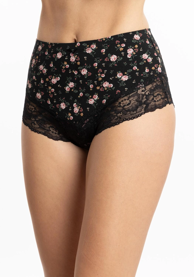 PACK 2 PANTALETAS TIRO ALTO ALGODON MUJER KAYSER P2145053W-NEG5 - 2