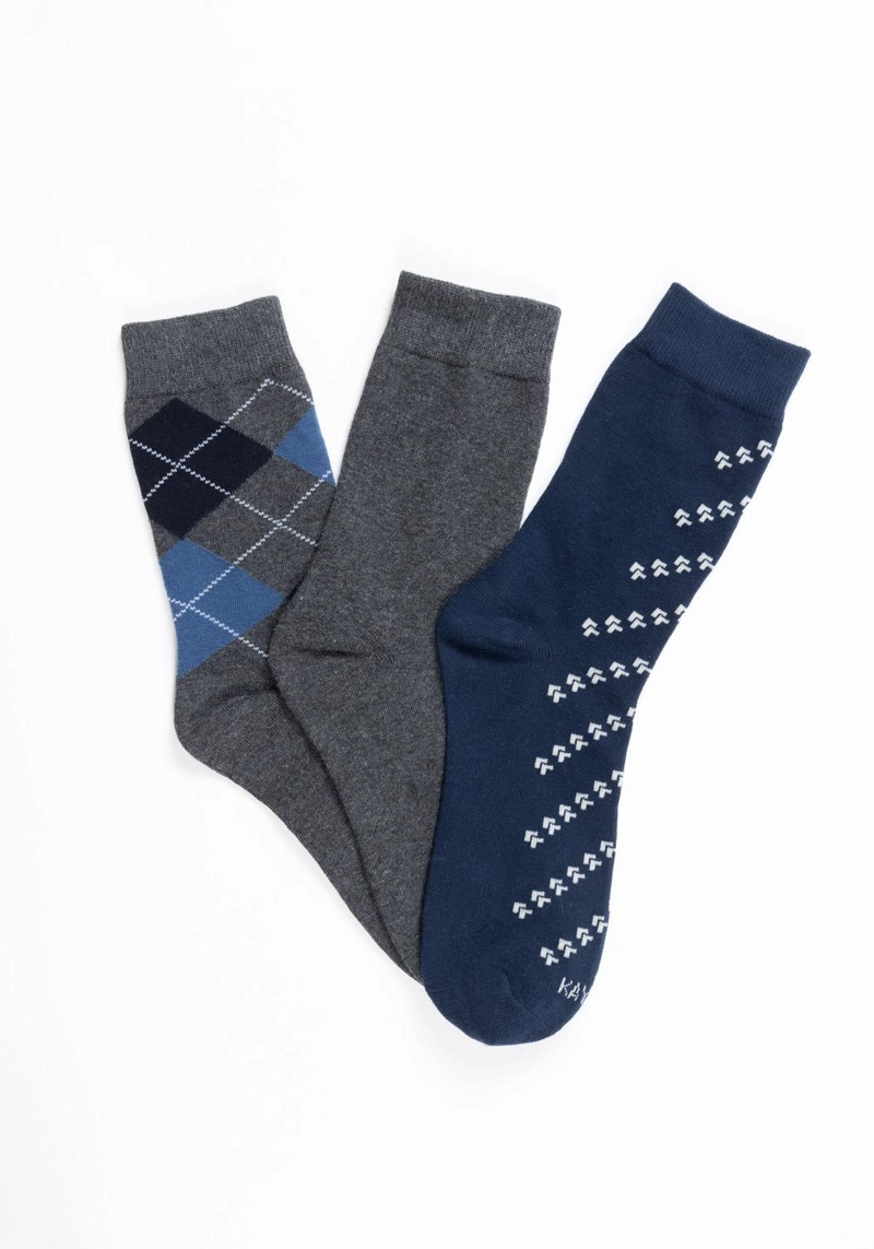 PACK 3 CALCETINES SOQUETES ALGODON HOMBRE KAYSER - 1