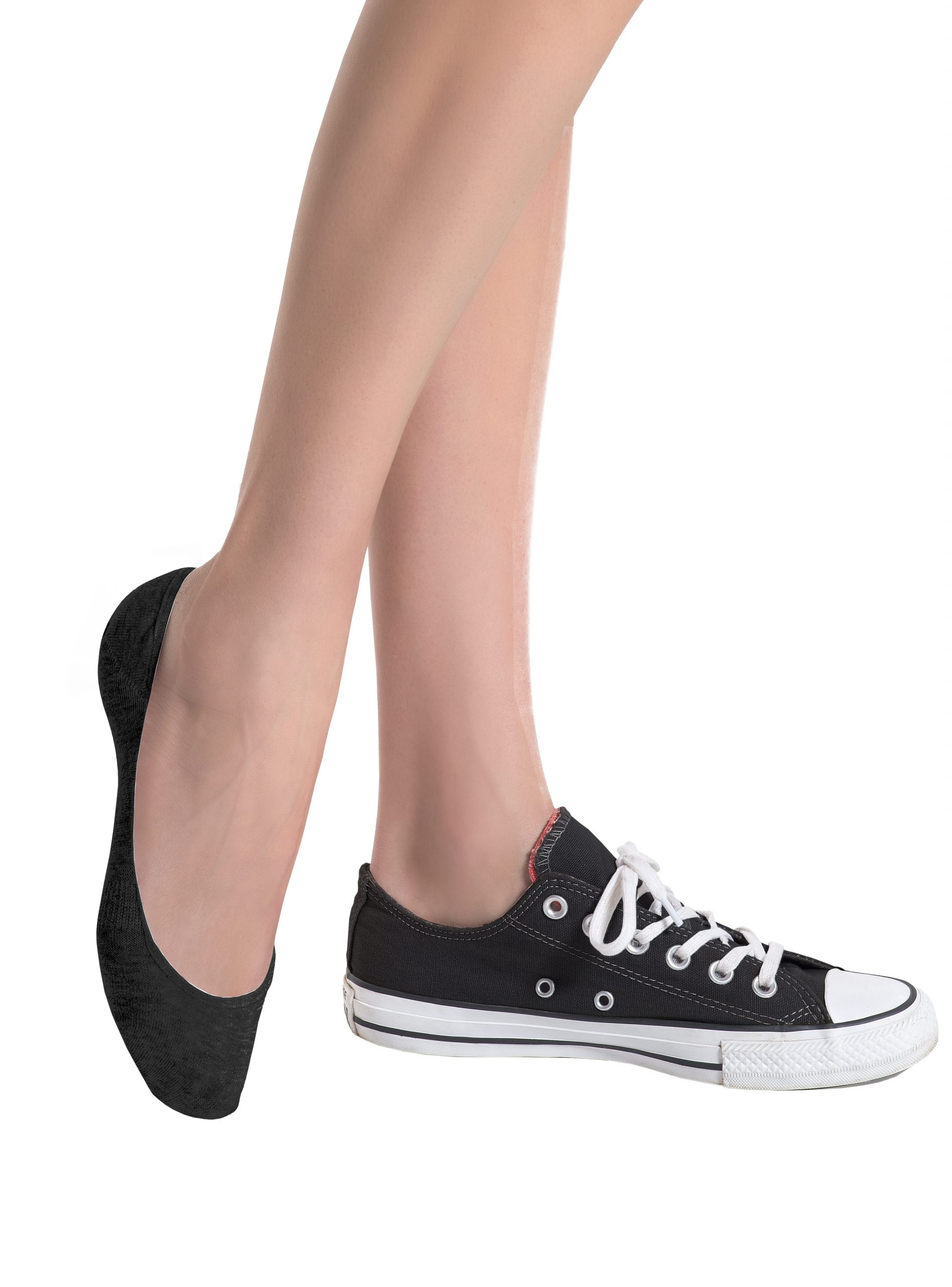 PACK X2 CALCETINES MUJER CAFFARENA 21743 INVISIBLES BAMBU - 1