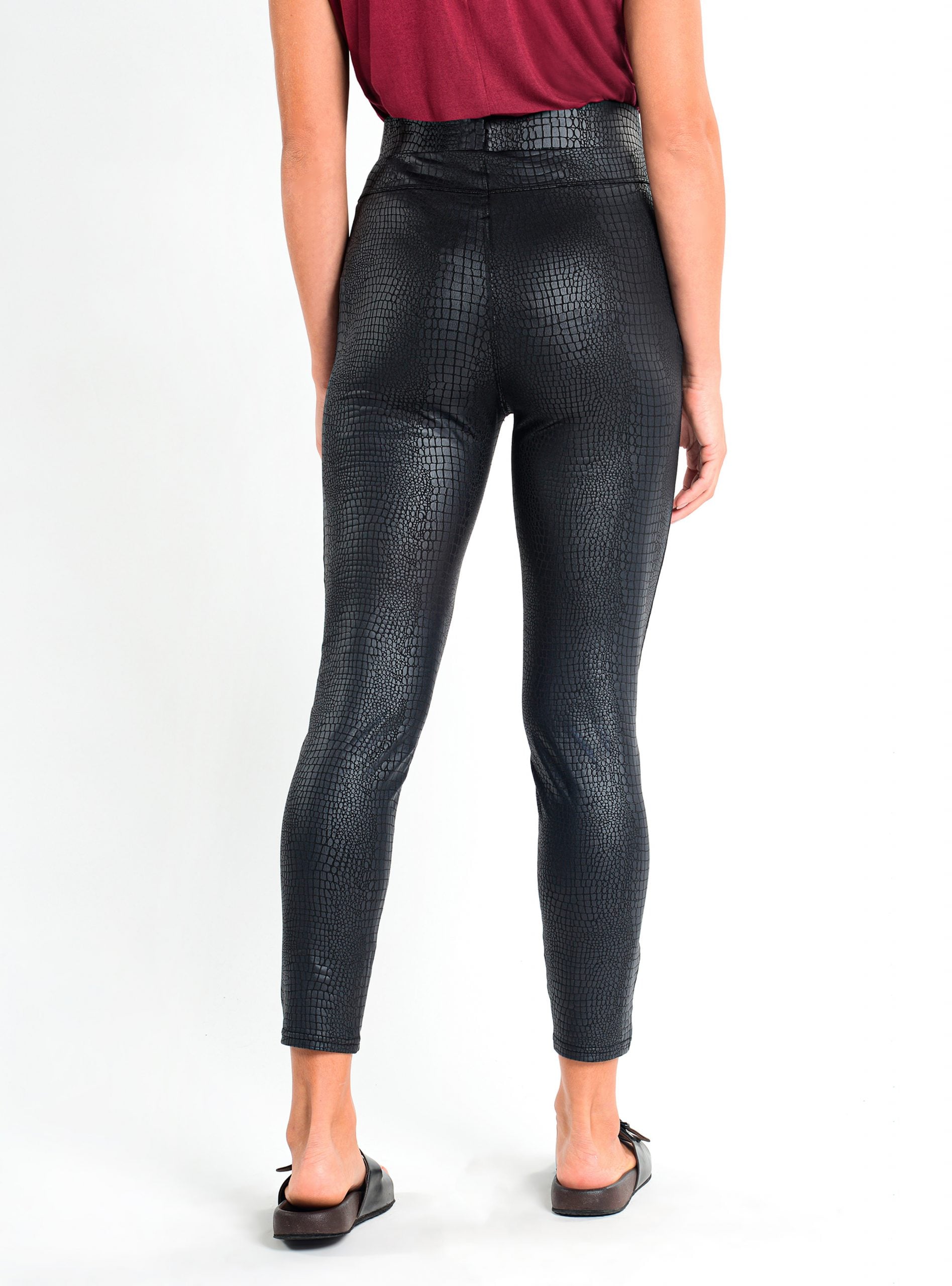 LEGGING MUJER CAFFARENA 14636 EFECTO CUERO - 2