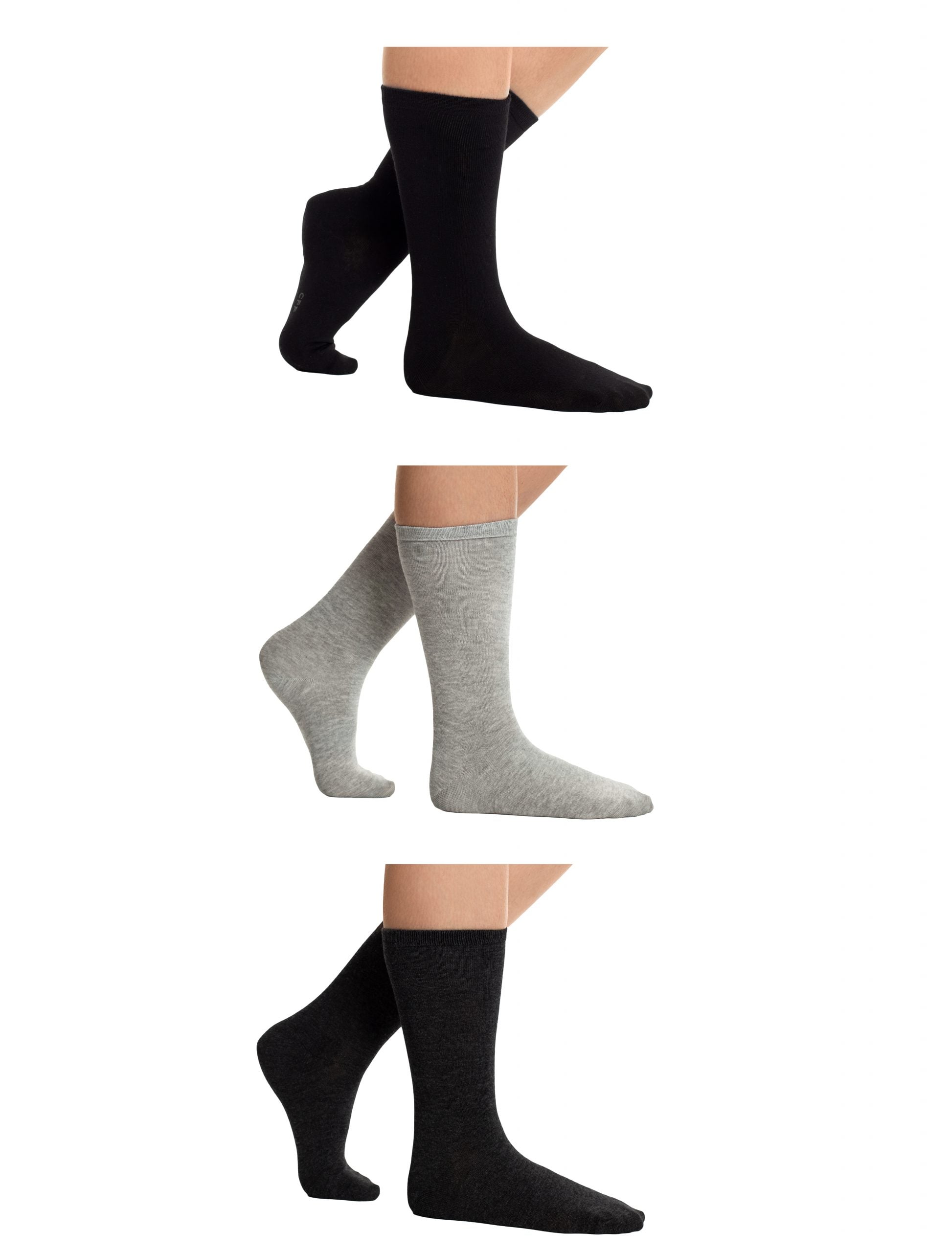 PACK X3 CALCETINES MUJER CAFFARENA 21958 BAMBU - 1