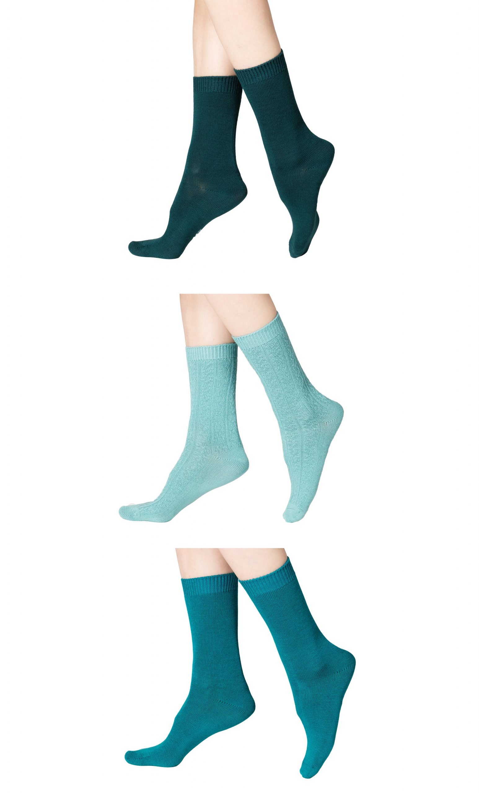 PACK X3 CALCETINES MUJER CAFFARENA 21938 BAMBU - 1