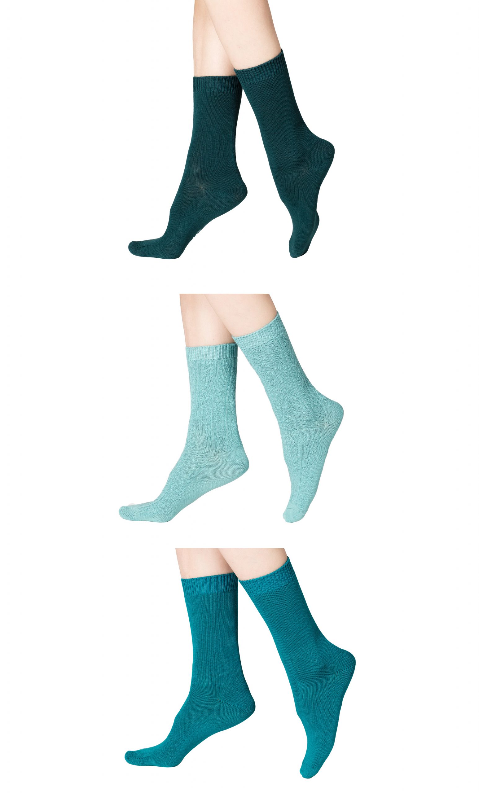 PACK X3 CALCETINES MUJER CAFFARENA 21938 BAMBU - 1
