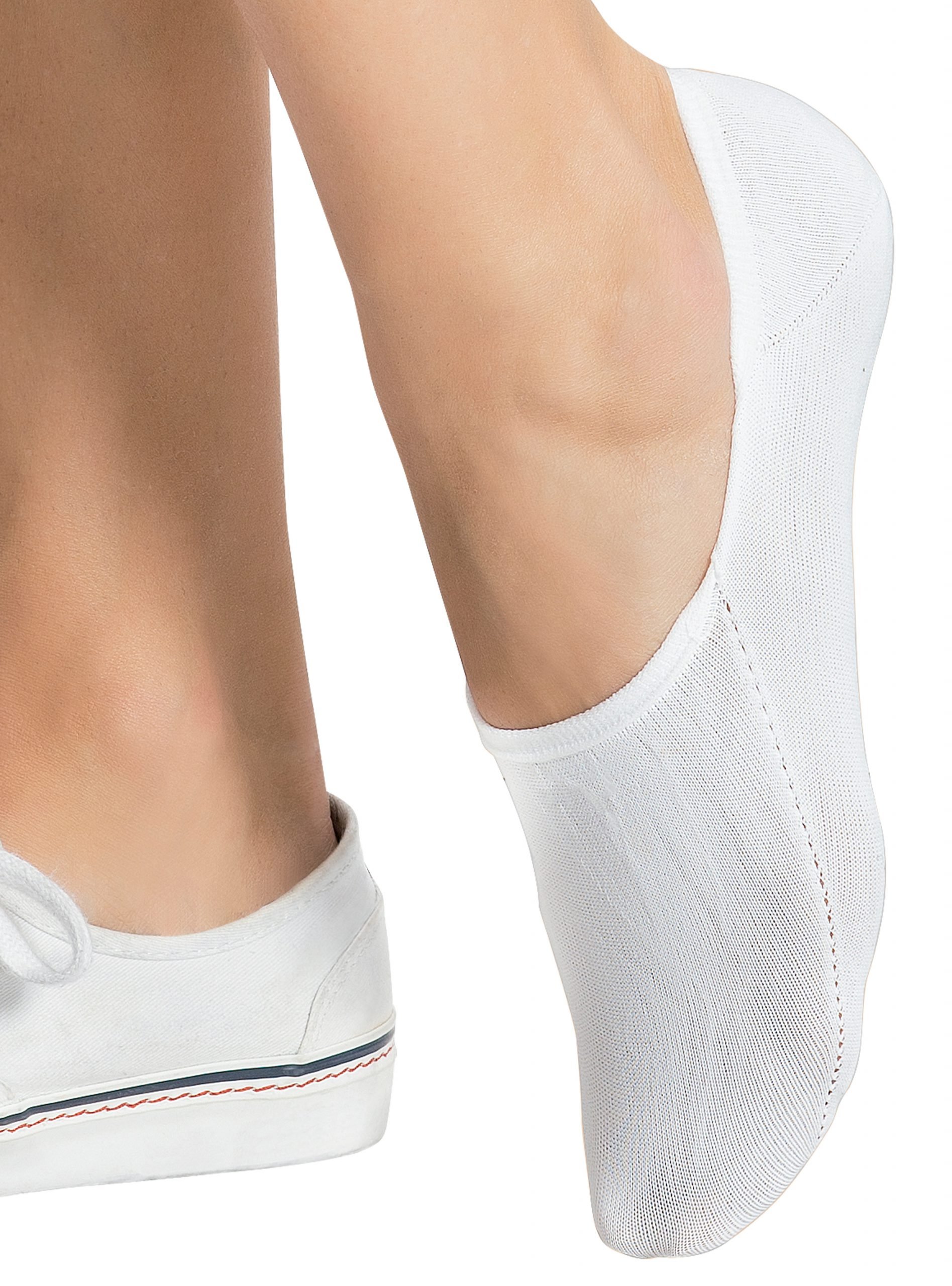 PACK X3 CALCETINES MUJER CAFFARENA 21637 INVISIBLES ALGODON - 2