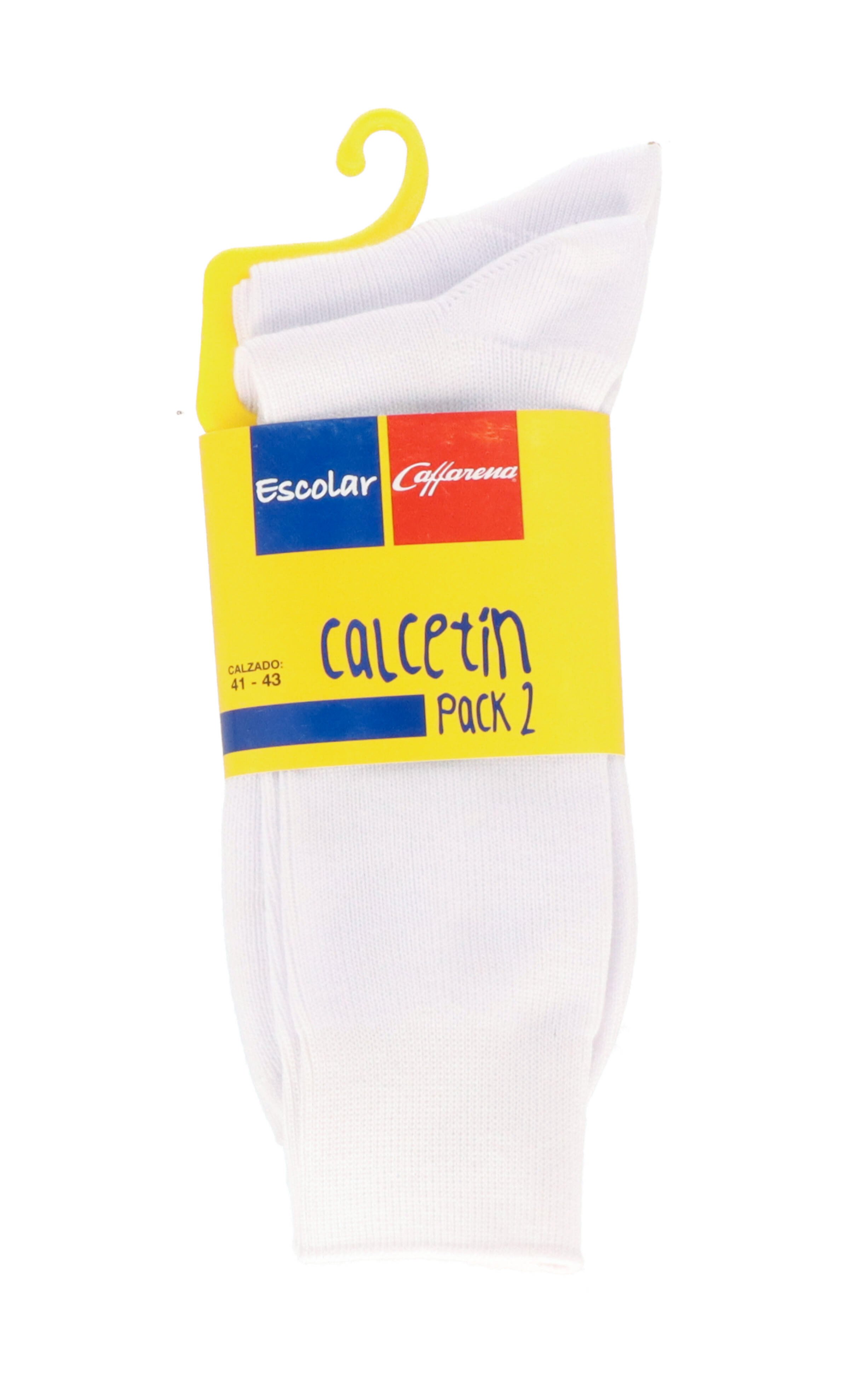 PACK 2 CALCETINES ESCOLAR UNISEX CAFFARENA CORTO 21754 - 1