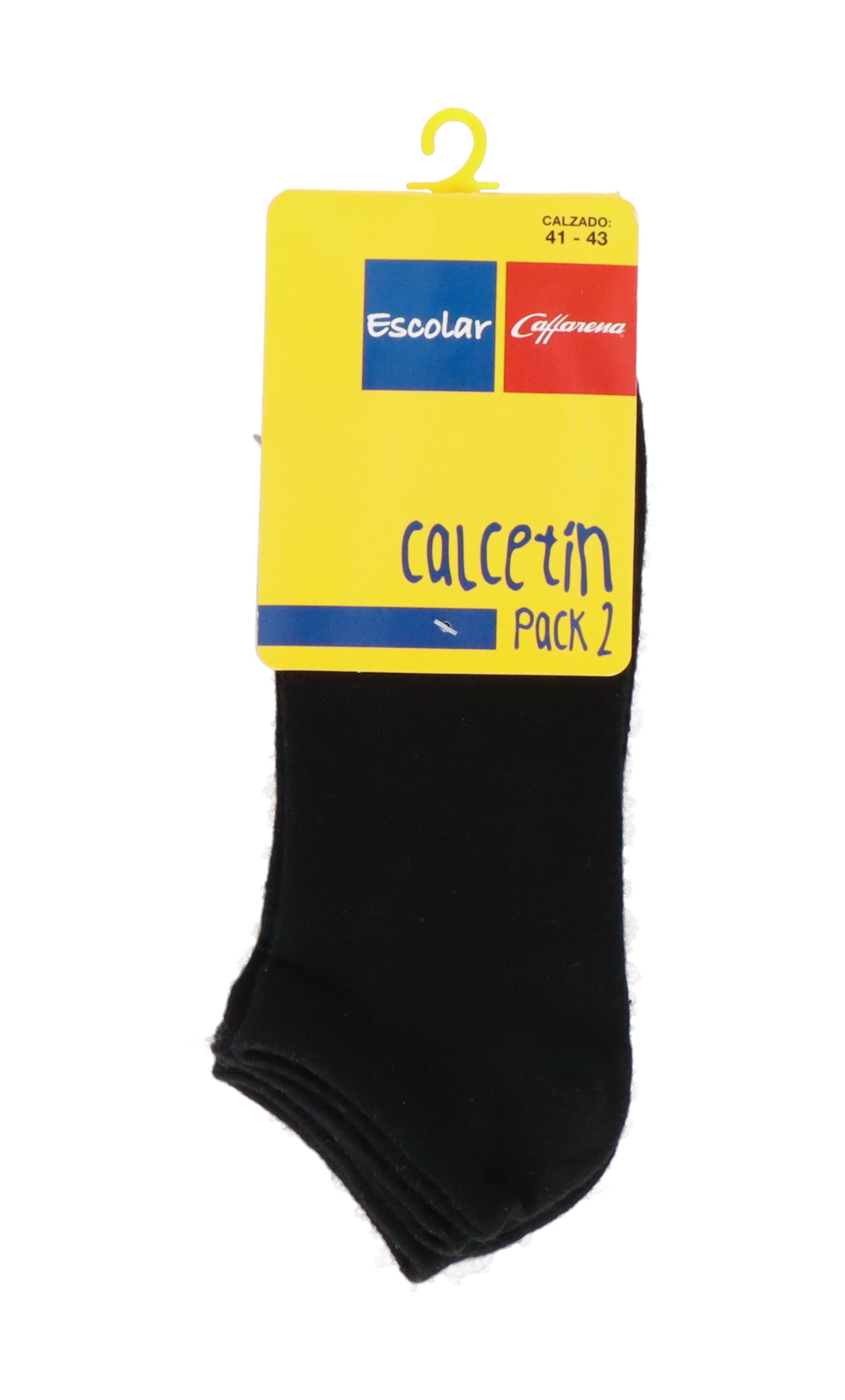 PACK 2 CALCETINES ESCOLAR UNISEX CAFFARENA TOBILLO 21755 - 1