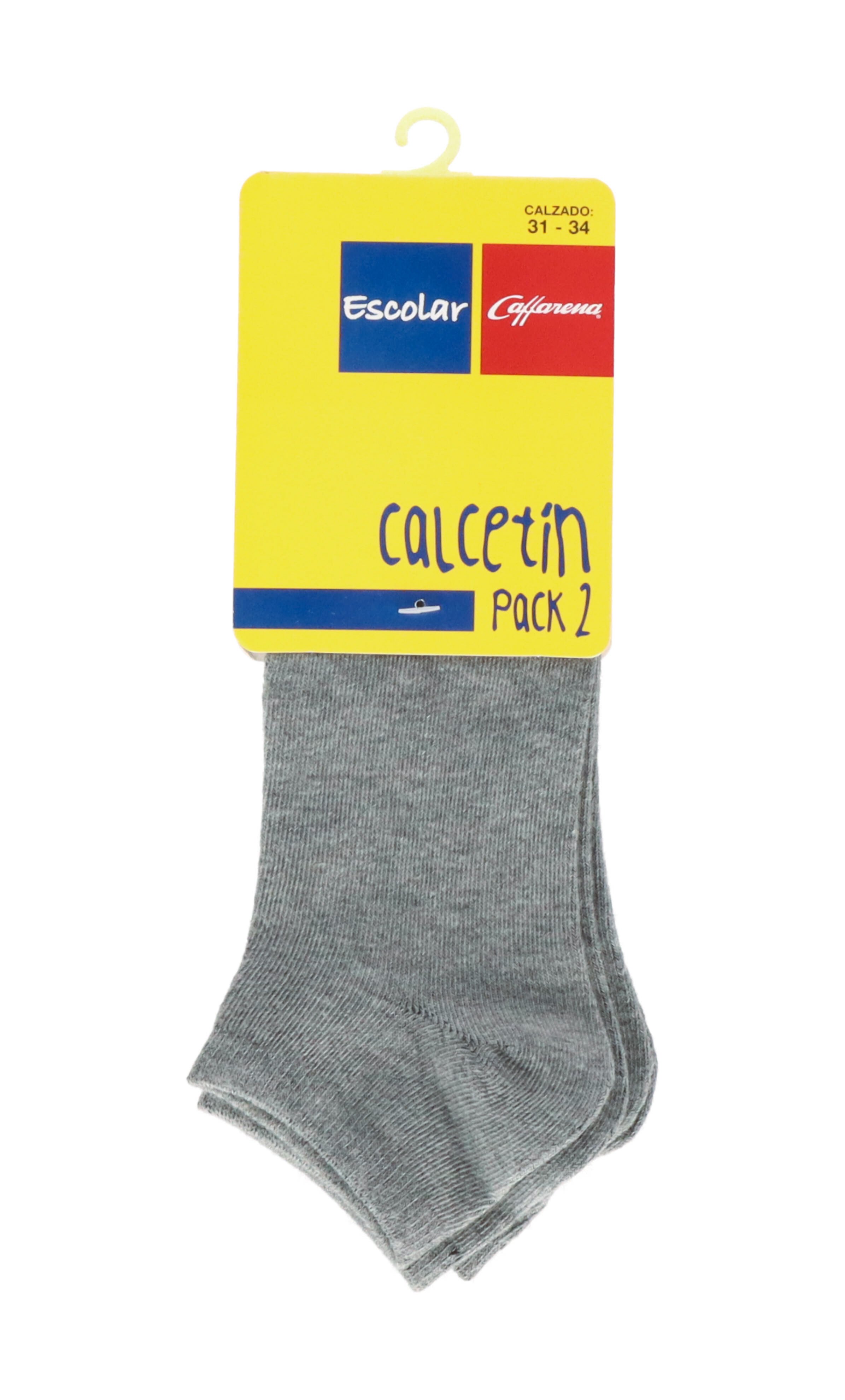 PACK 2 CALCETINES ESCOLAR UNISEX CAFFARENA TOBILLO 21755 - 1