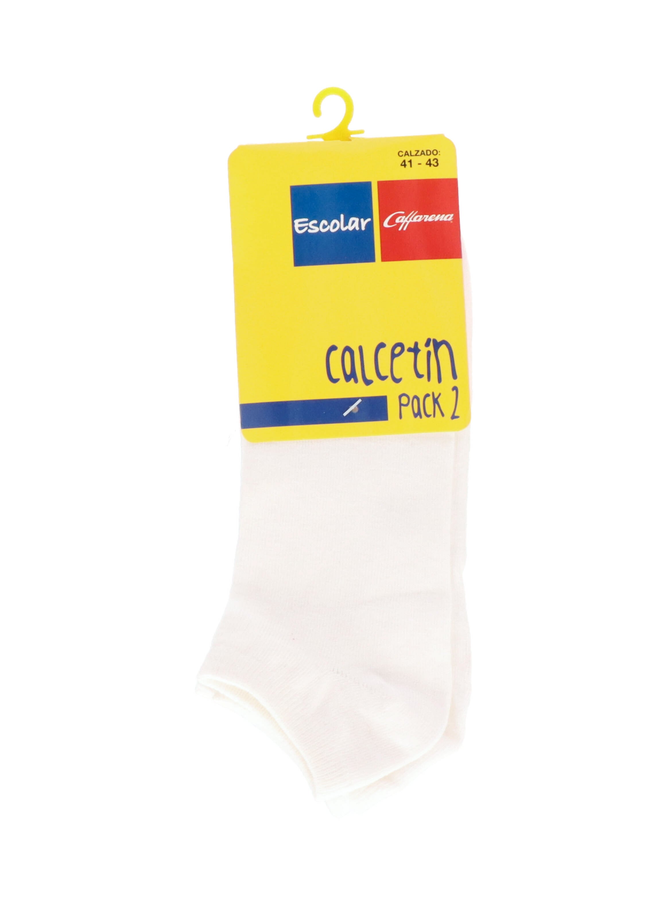 PACK 2 CALCETINES ESCOLAR UNISEX CAFFARENA TOBILLO 21755 - 1