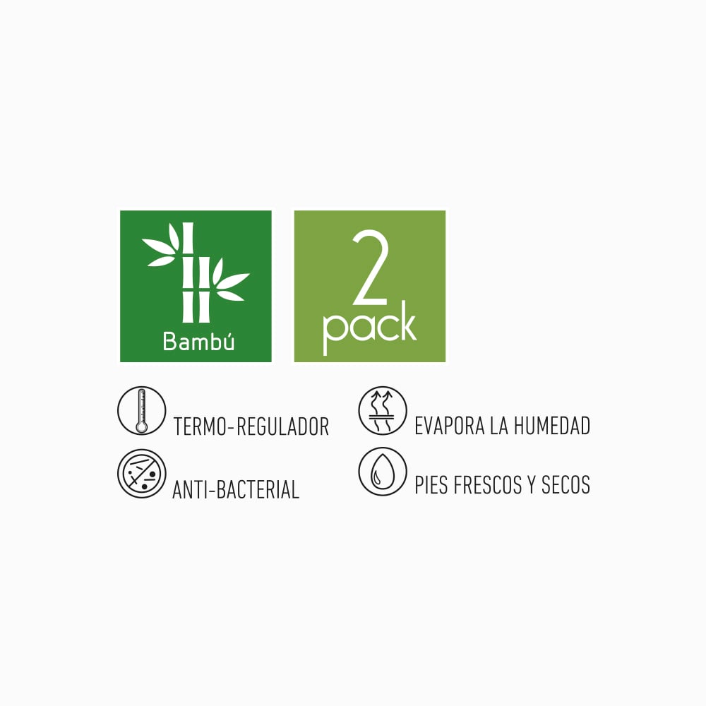 PACK X2 CALCETINES HOMBRE MOTA MT21074 ALGODON - 3