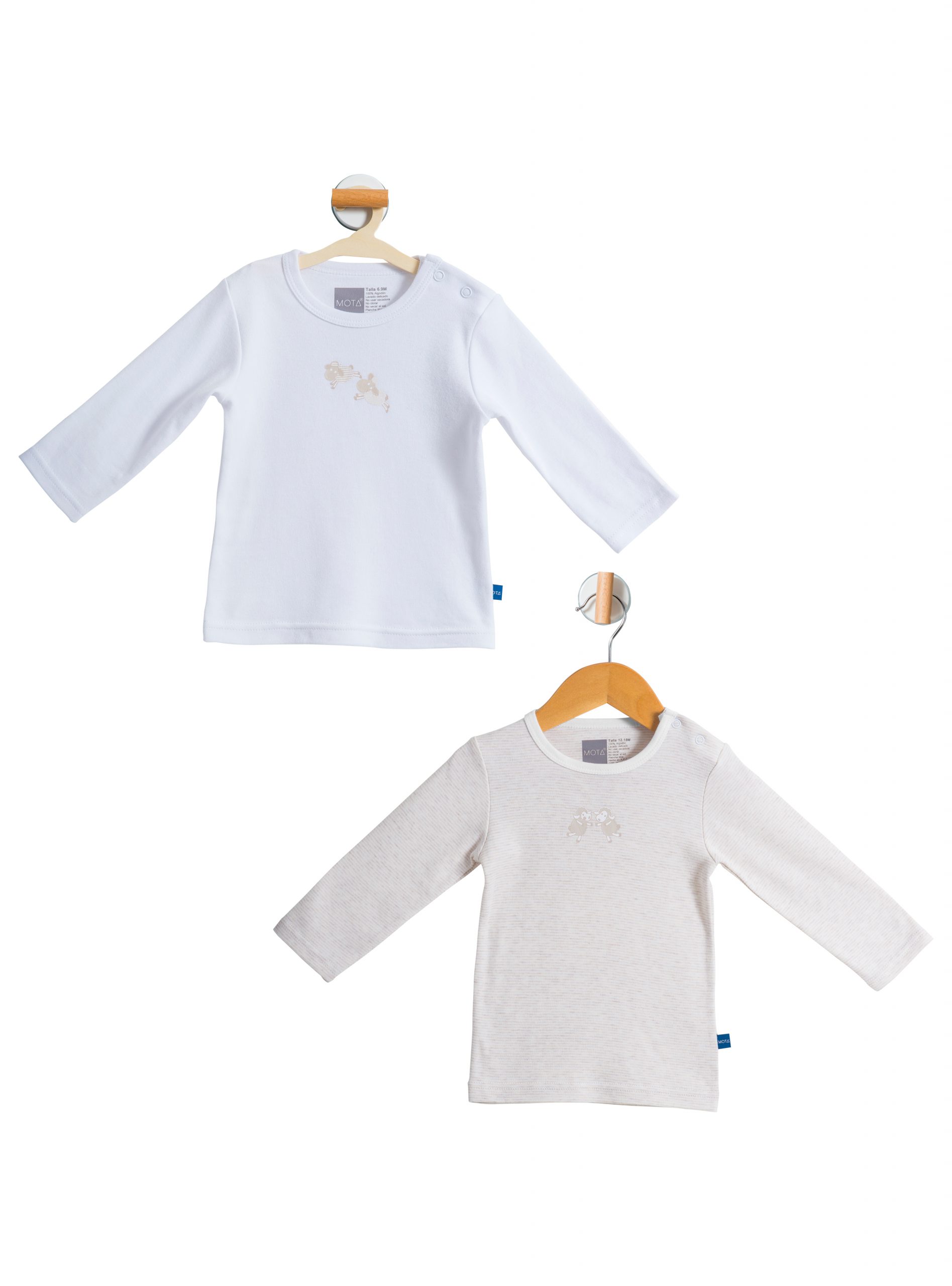 PACK 2 CAMISETAS BEBE MOTA ALGODON MT4603 - 1
