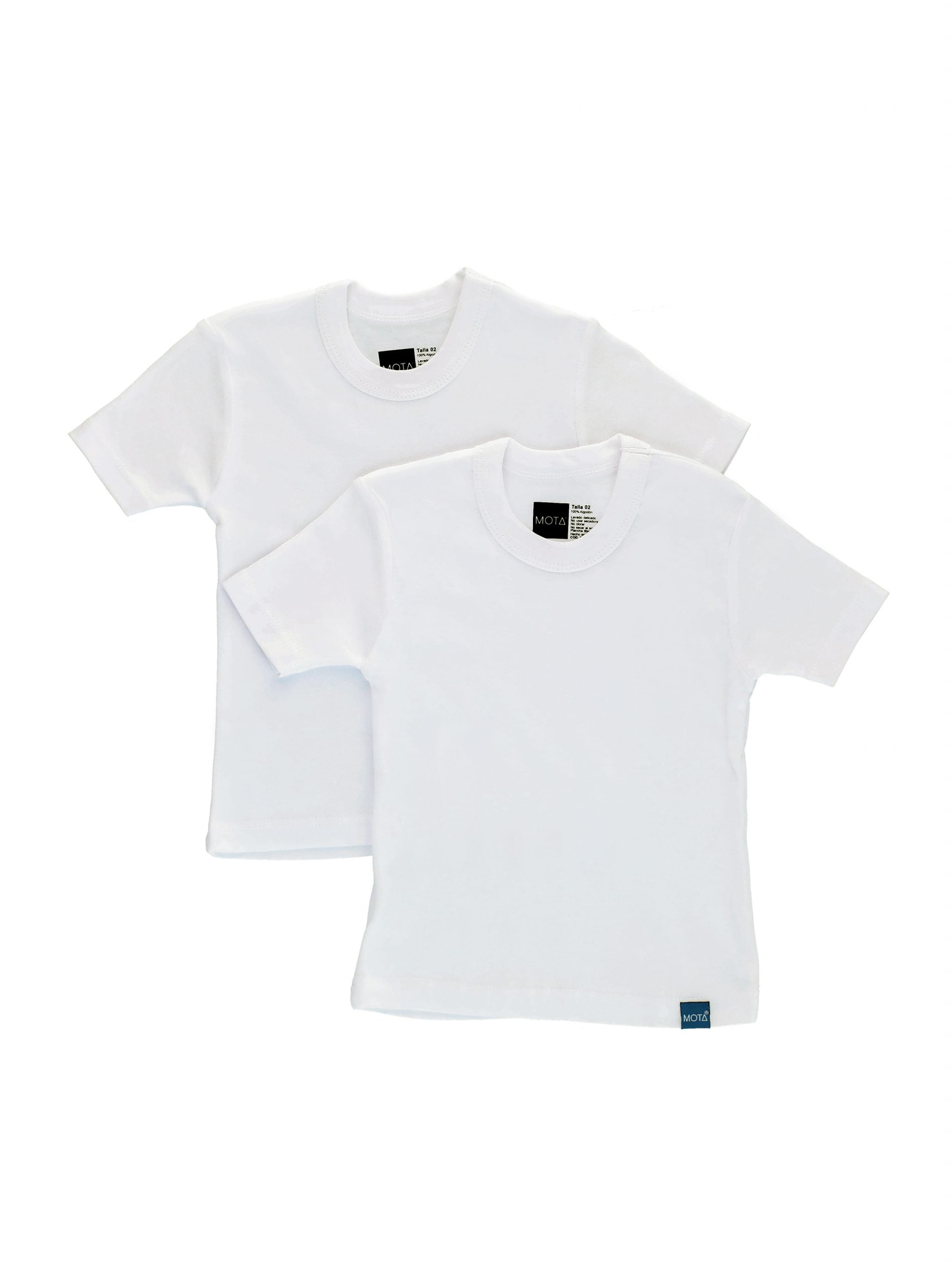 PACK 2 CAMISETAS ALGODÓN UNISEX MOTA MT4434 INFANTILES - 2