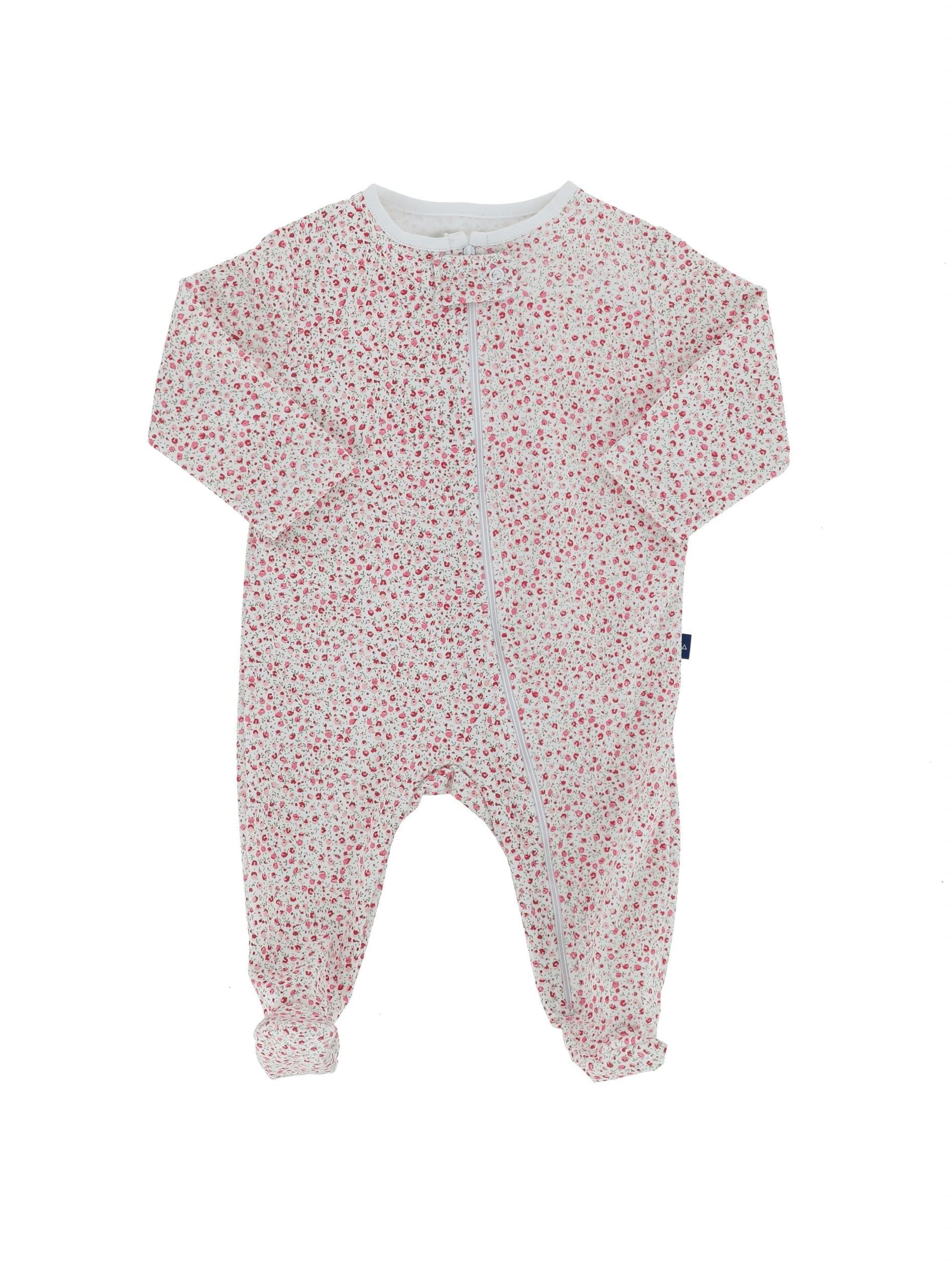PIJAMA ALGODÓN NIÑA MOTA MT4744 ENTERITO MANGA LARGA BEBE - 1