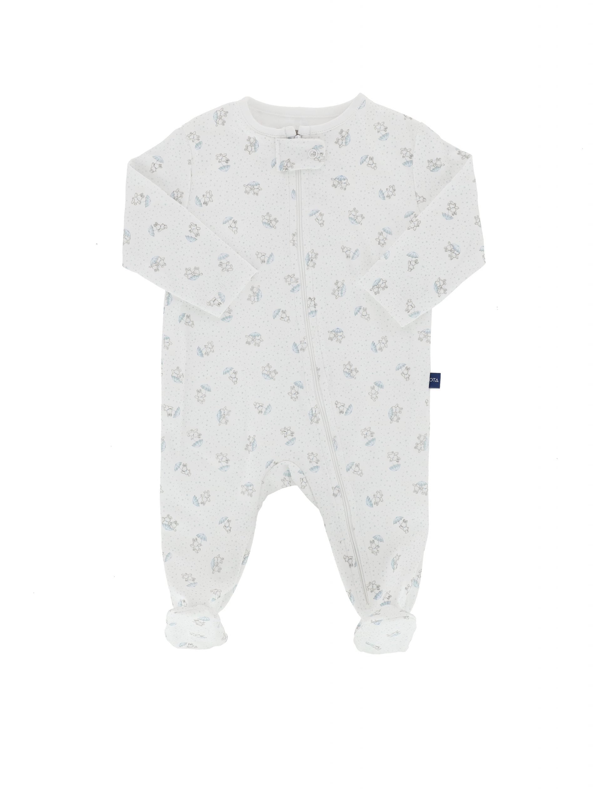 PIJAMA ALGODÓN NIÑO MOTA MT4745 ENTERITO MANGA LARGA BEBE - 1