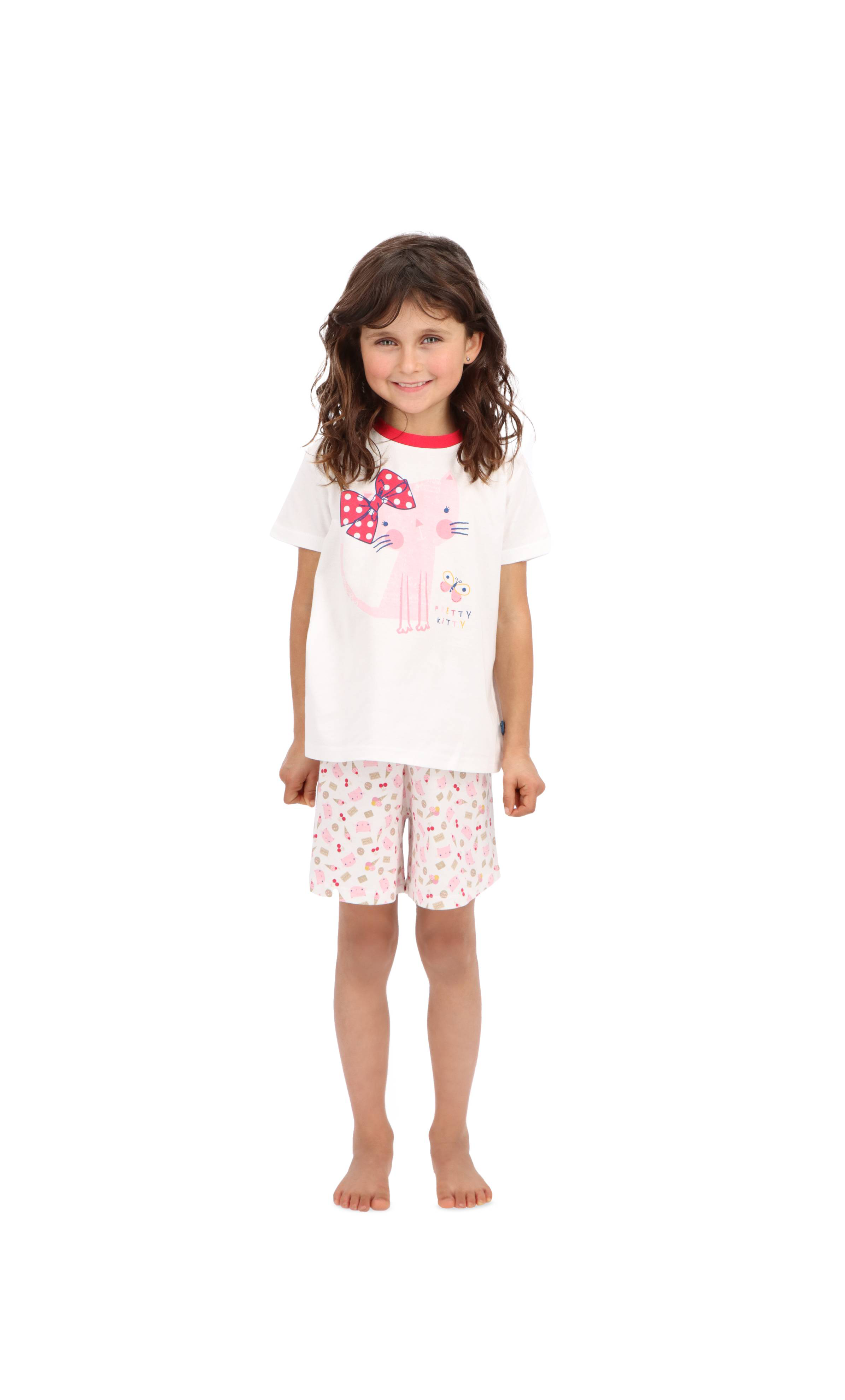 PIJAMA ALGODÓN NIÑA MOTA MT4760 2 PIEZAS MANGA CORTA - 1