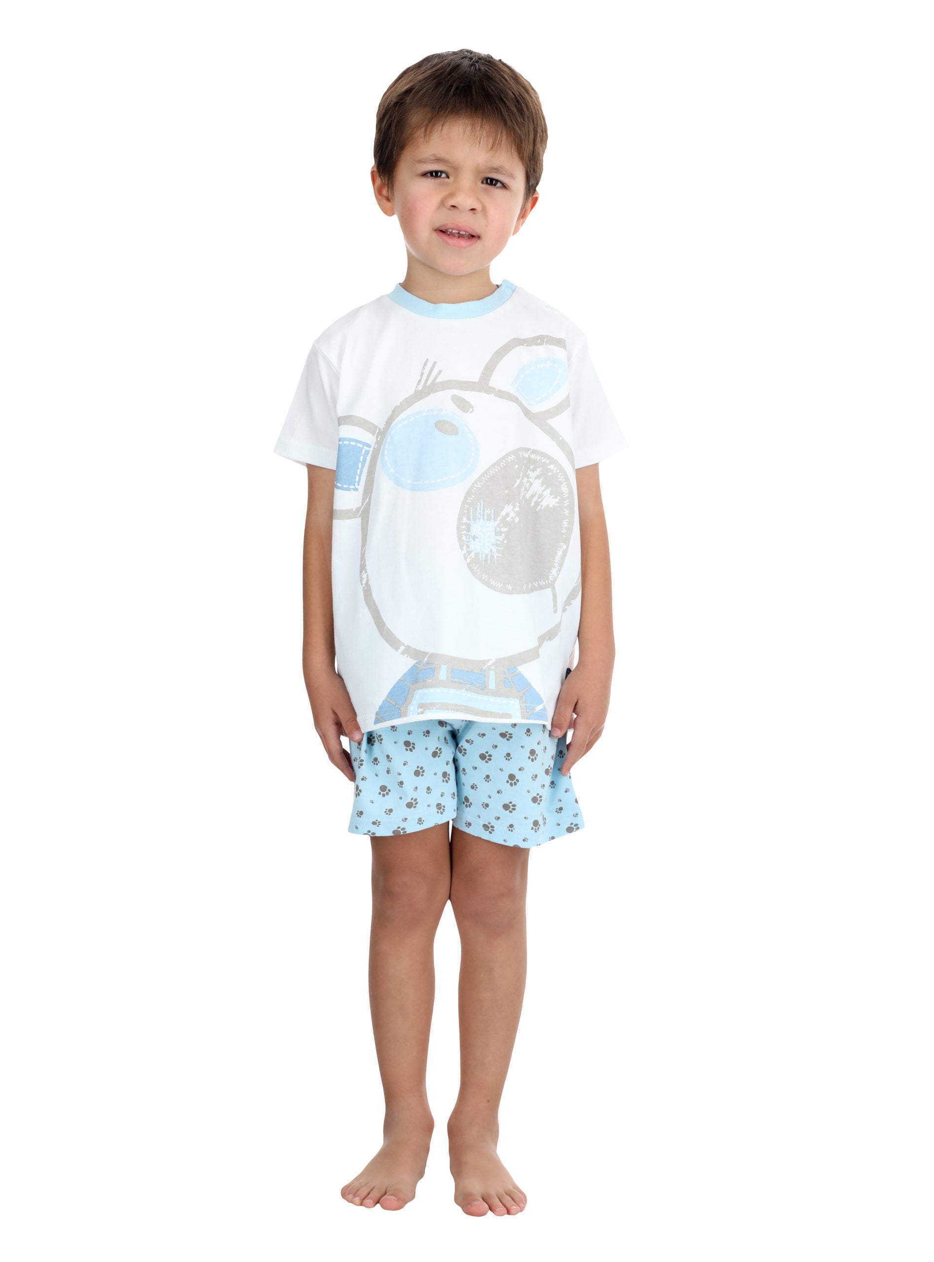 PIJAMA ALGODÓN NIÑO MOTA MT4763 2 PIEZAS MANGA CORTA - 1