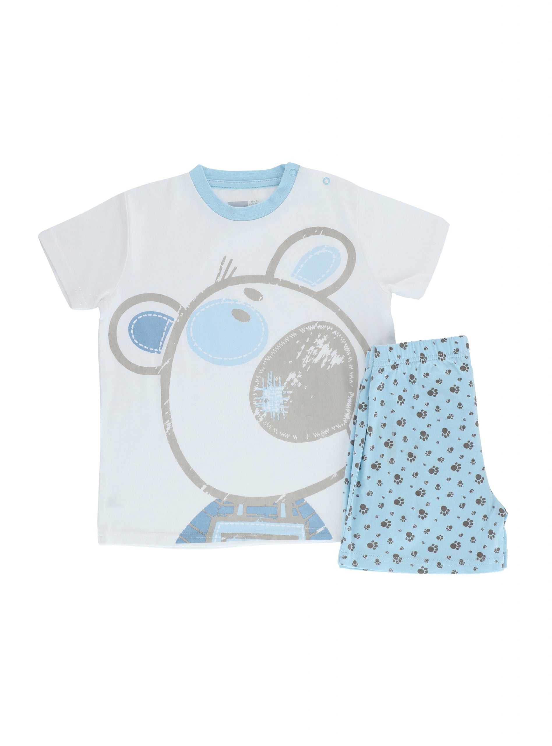 PIJAMA ALGODÓN NIÑO MOTA MT4763 2 PIEZAS MANGA CORTA - 3