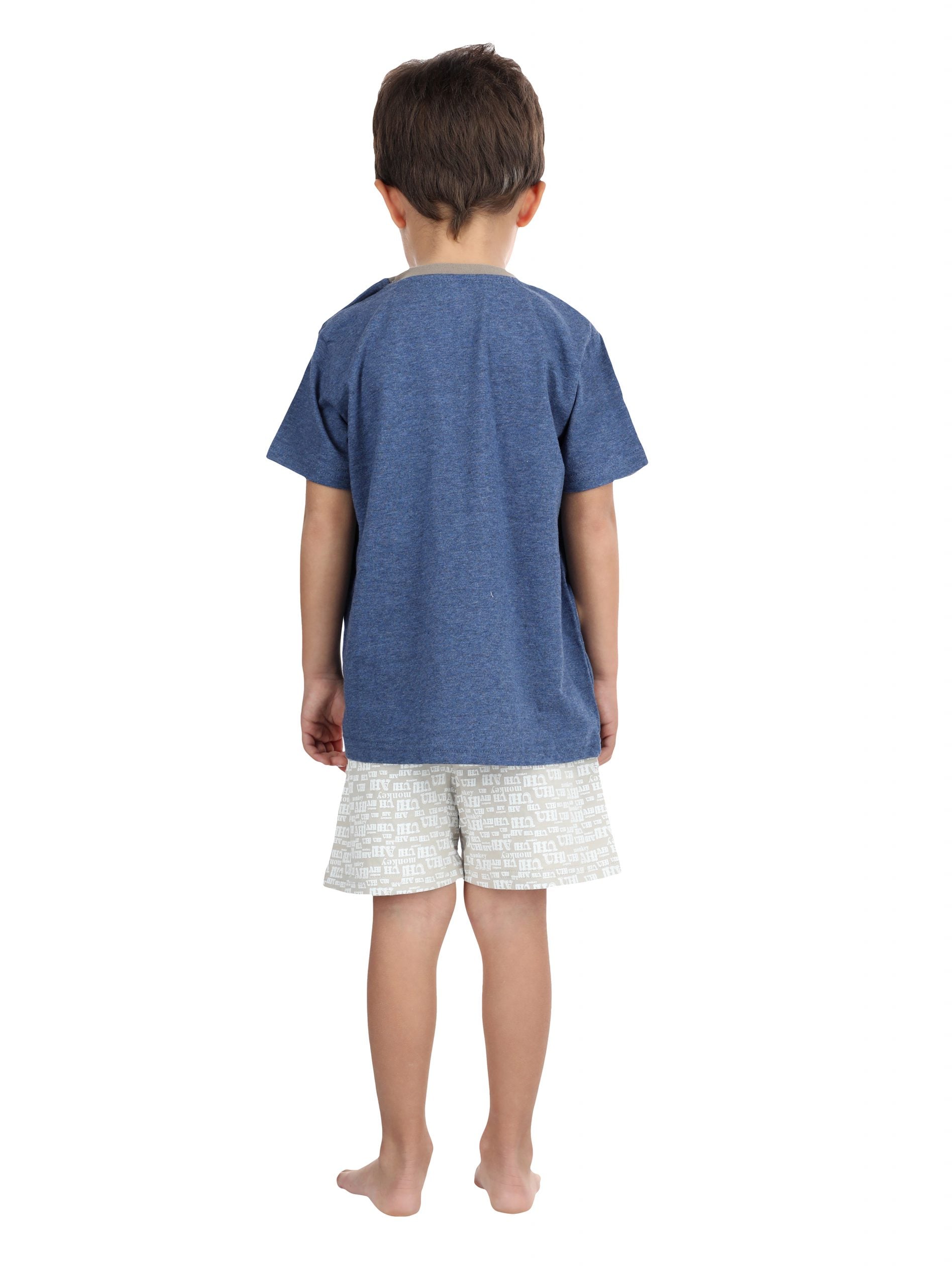 PIJAMA ALGODÓN NIÑO MOTA MT4762 2 PIEZAS MANGA CORTA - 4