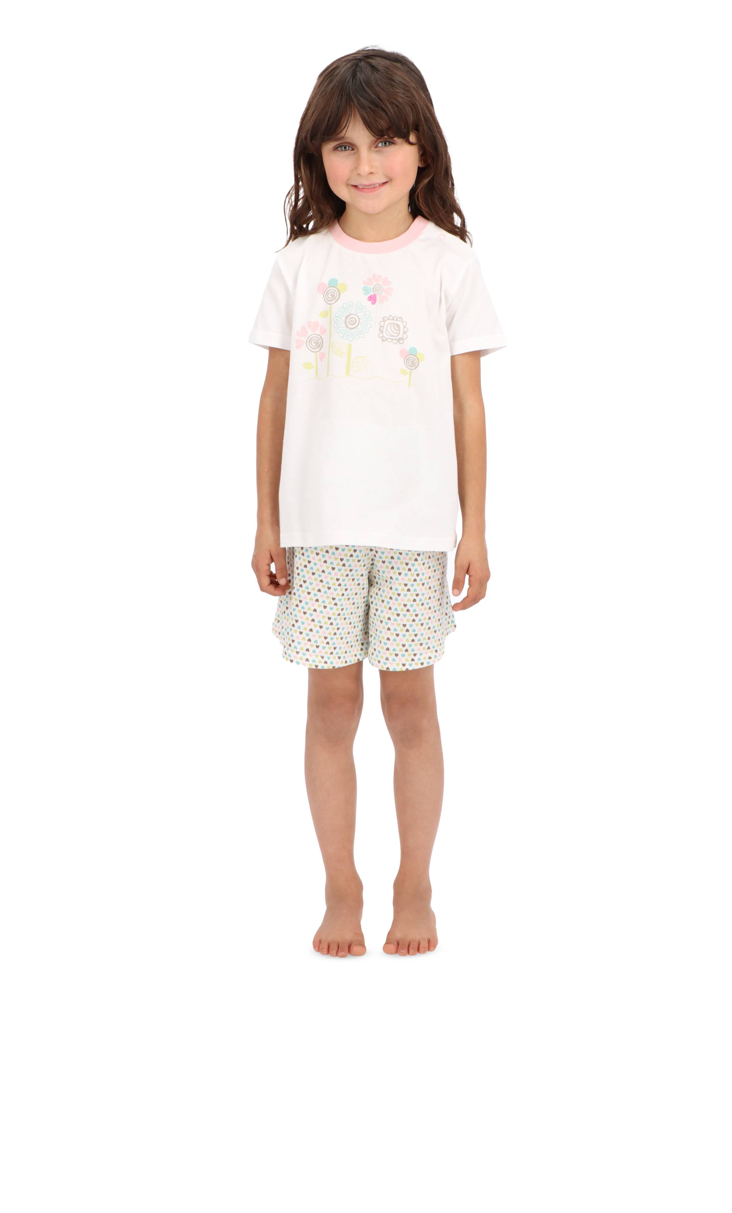 PIJAMA ALGODÓN NIÑA MOTA MT4761 2 PIEZAS MANGA CORTA - 1